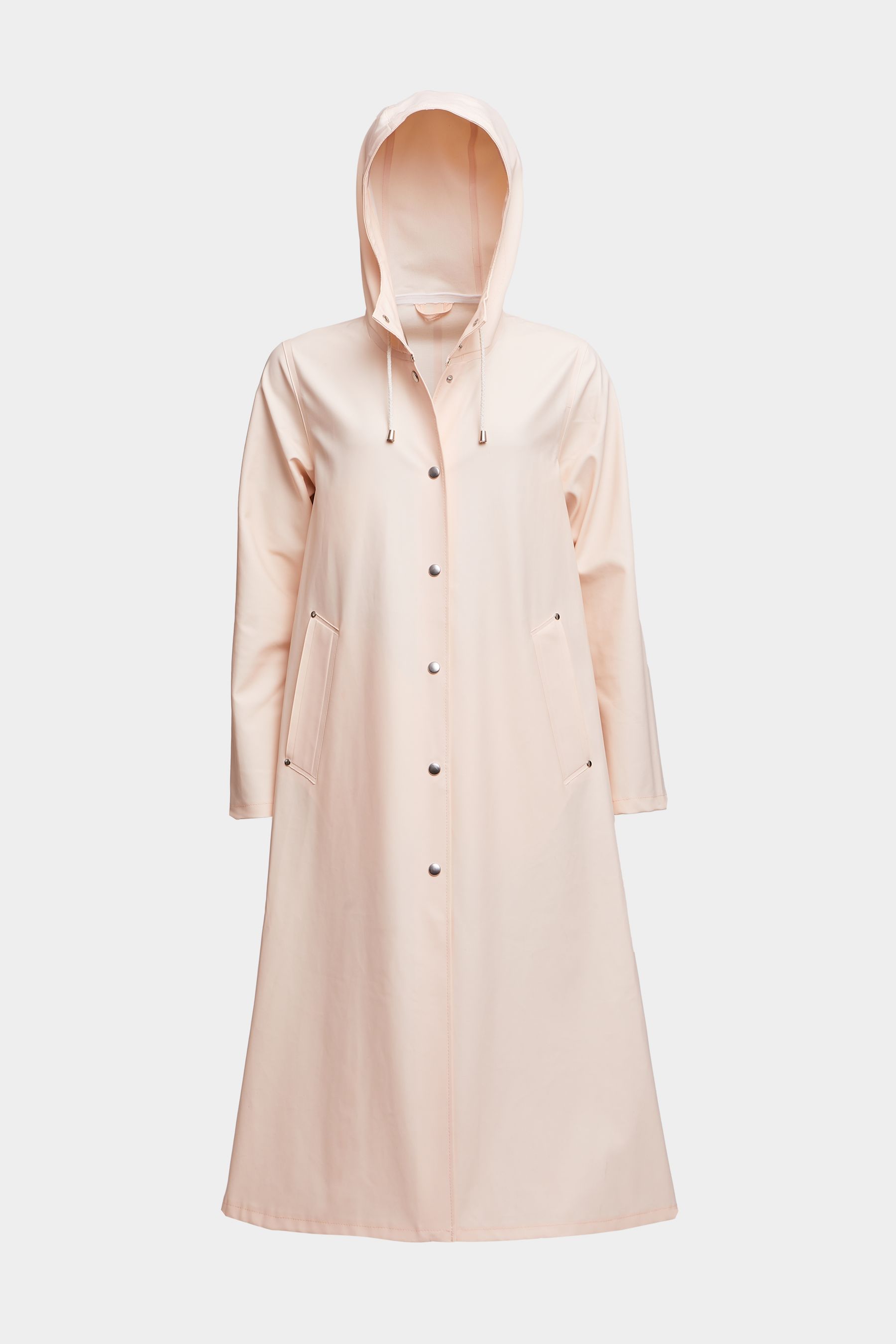 stutterheim mosebacke long raincoat peach women jackets raincoats