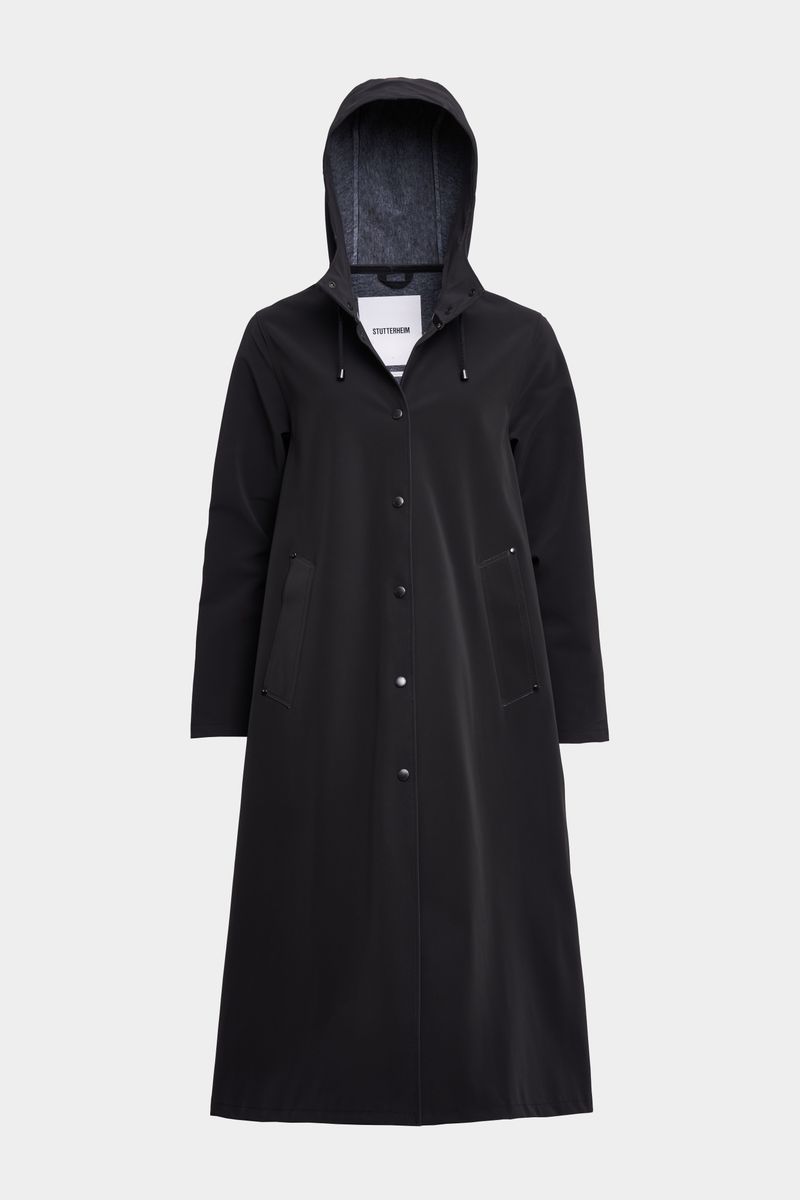 Stutterheim Mosebacke Long Print Matte Raincoat