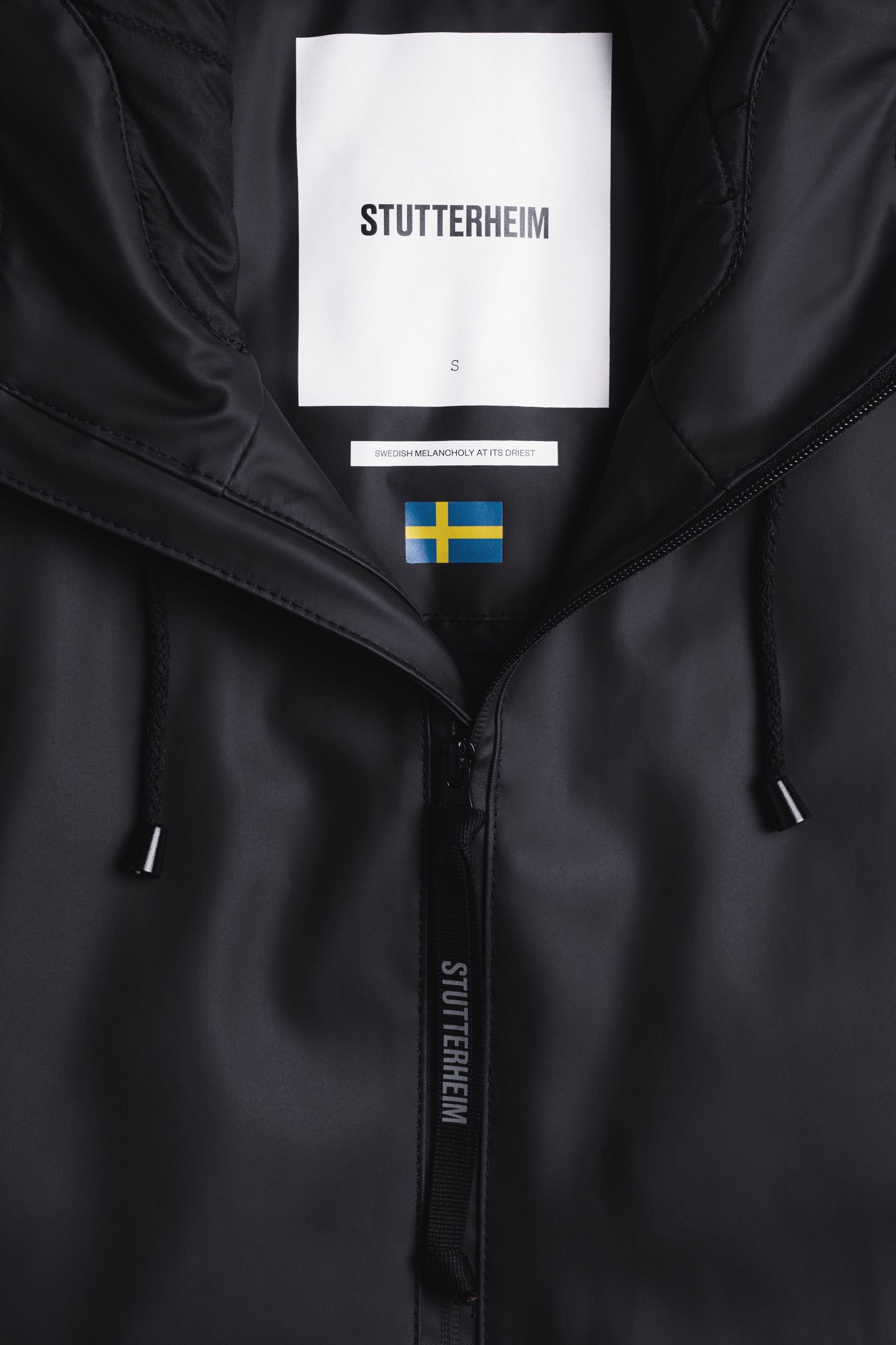 stutterheim mosebacke long winter jacket black women jackets winter-coats
