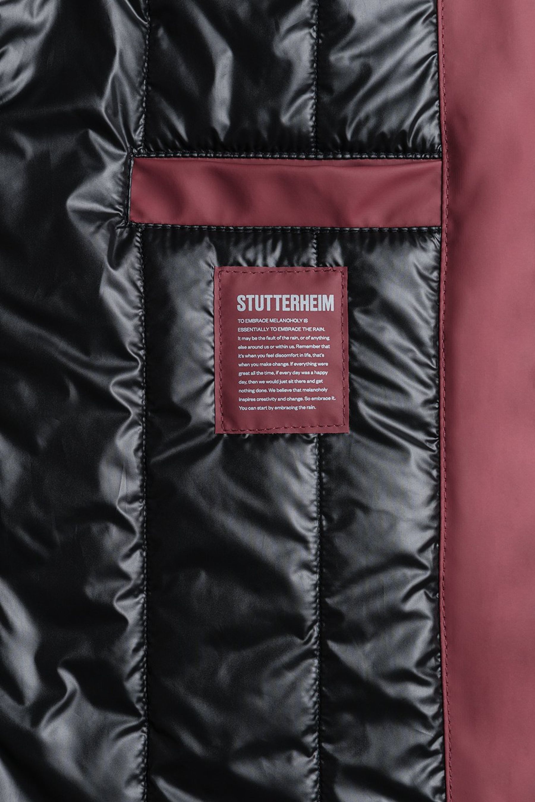 stutterheim mosebacke long winter jacket burgundy women jackets winter-coats