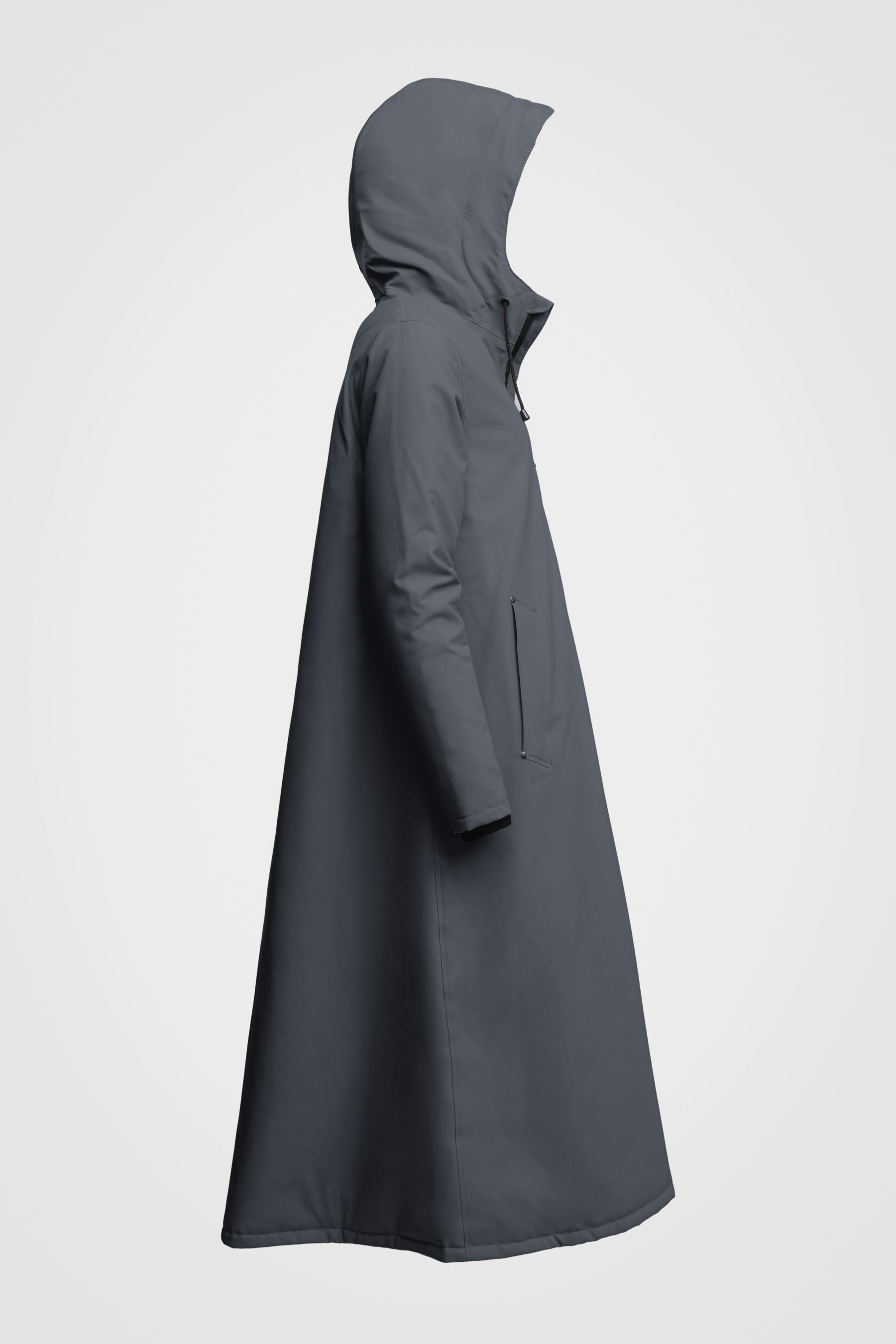 stutterheim mosebacke long winter jacket charcoal women jackets winter-coats