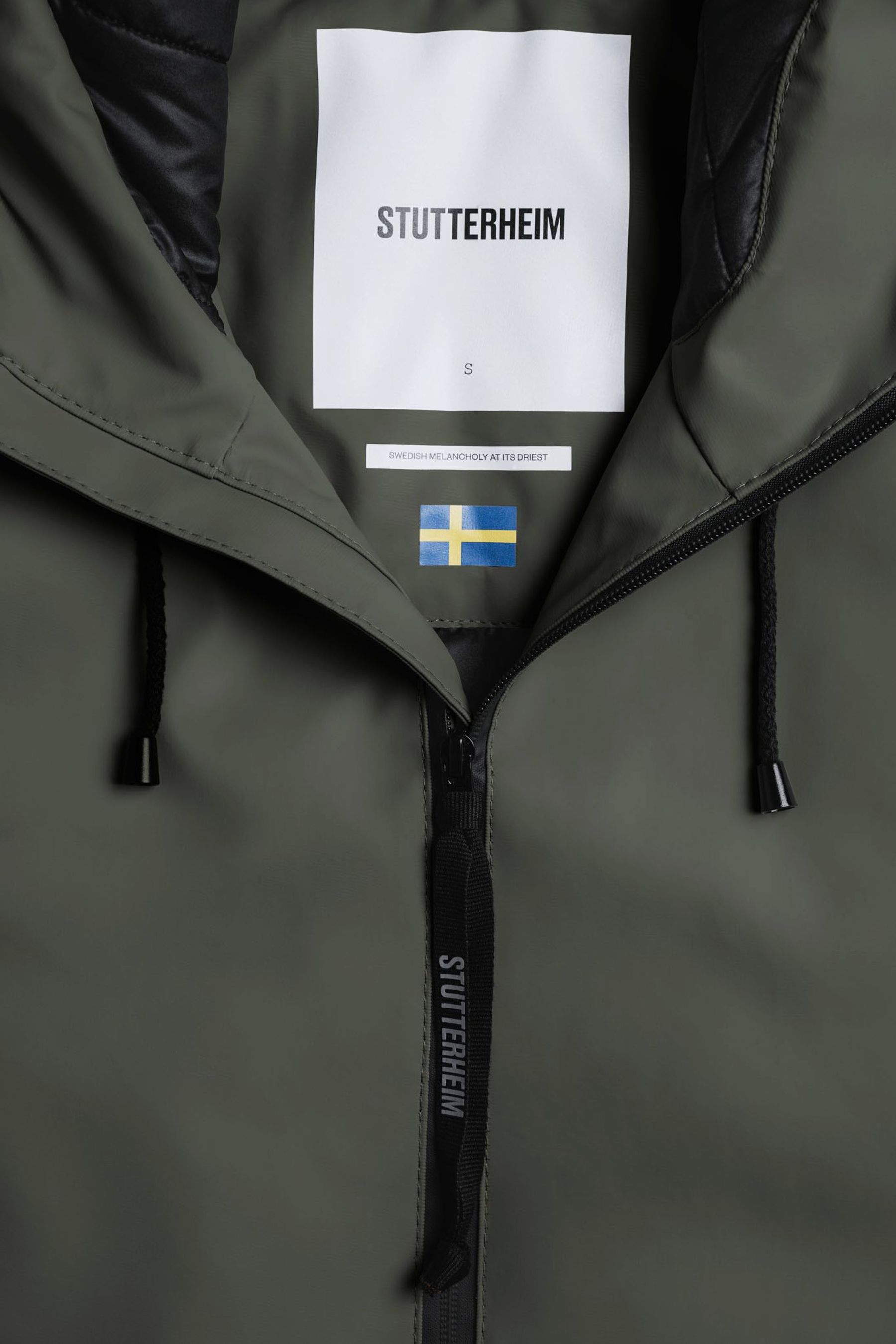 stutterheim mosebacke long winter jacket green women jackets winter-coats