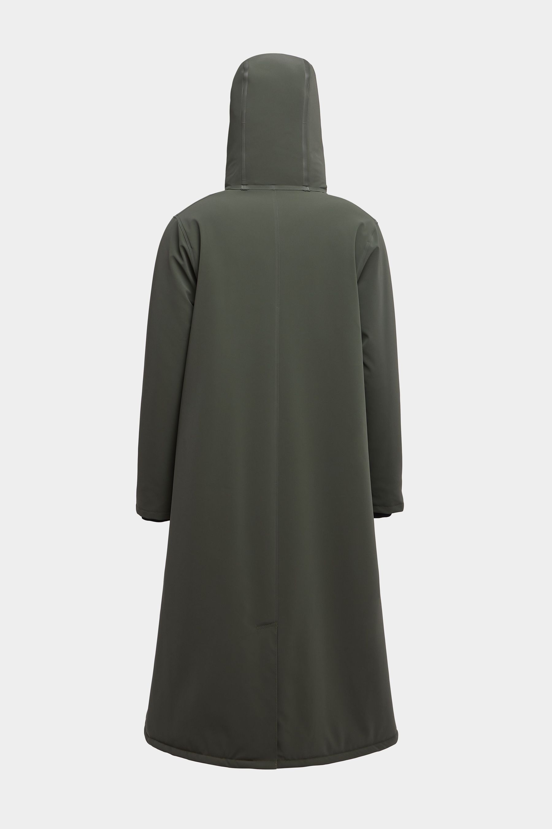 stutterheim mosebacke long matte winter jacket dark green women jackets winter-coats