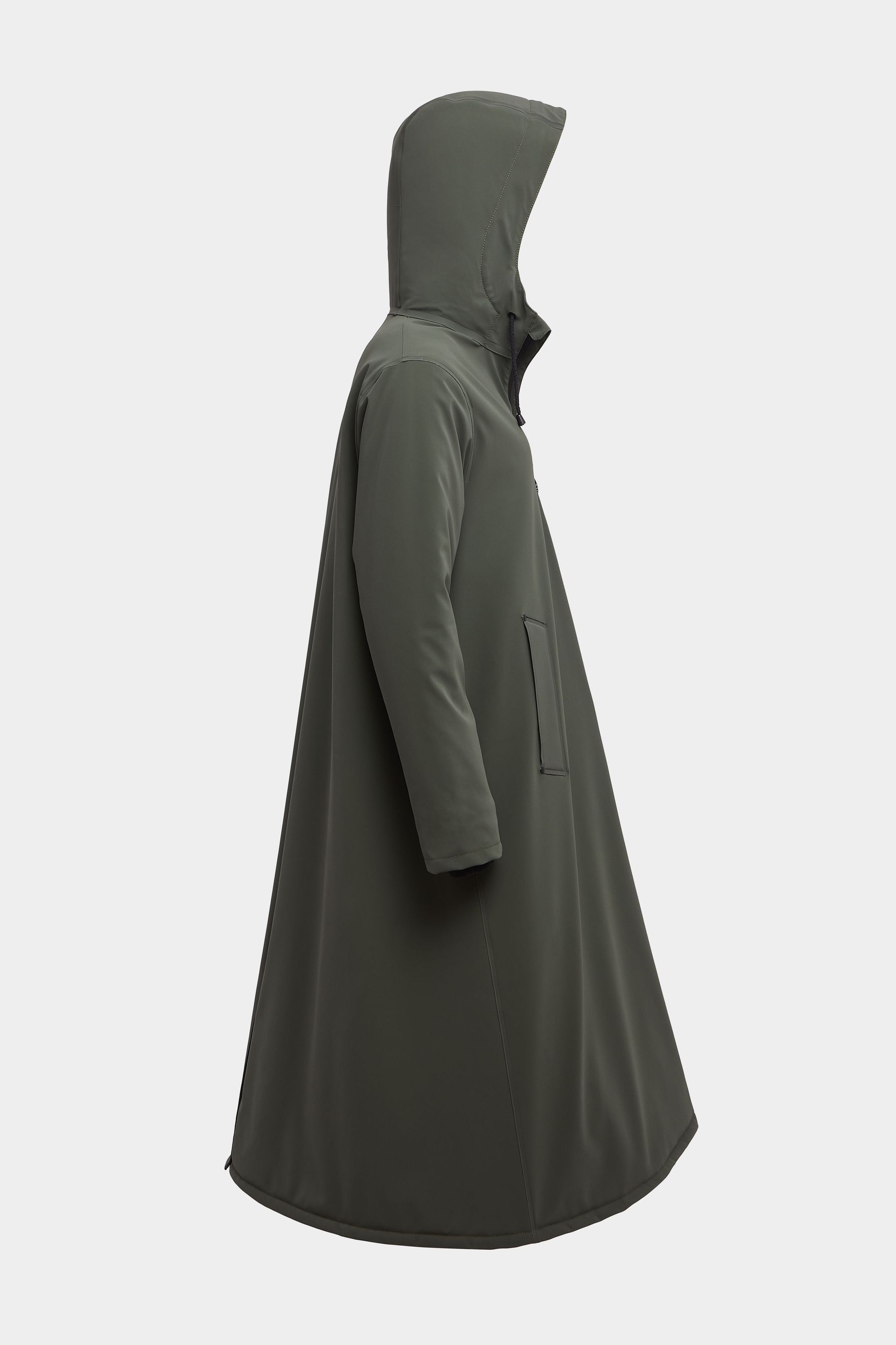 stutterheim mosebacke long matte winter jacket dark green women jackets winter-coats