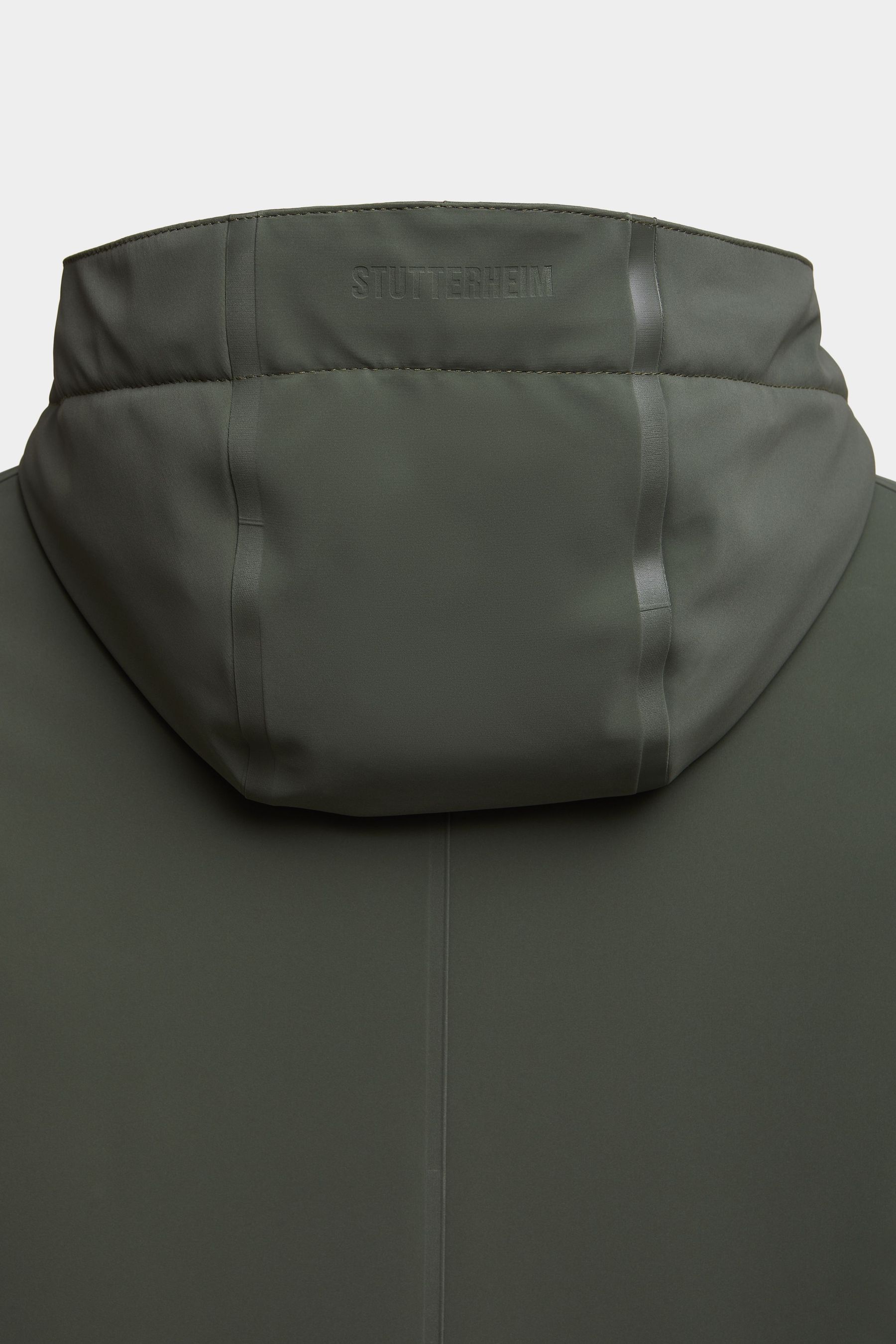 stutterheim mosebacke long matte winter jacket dark green women jackets winter-coats