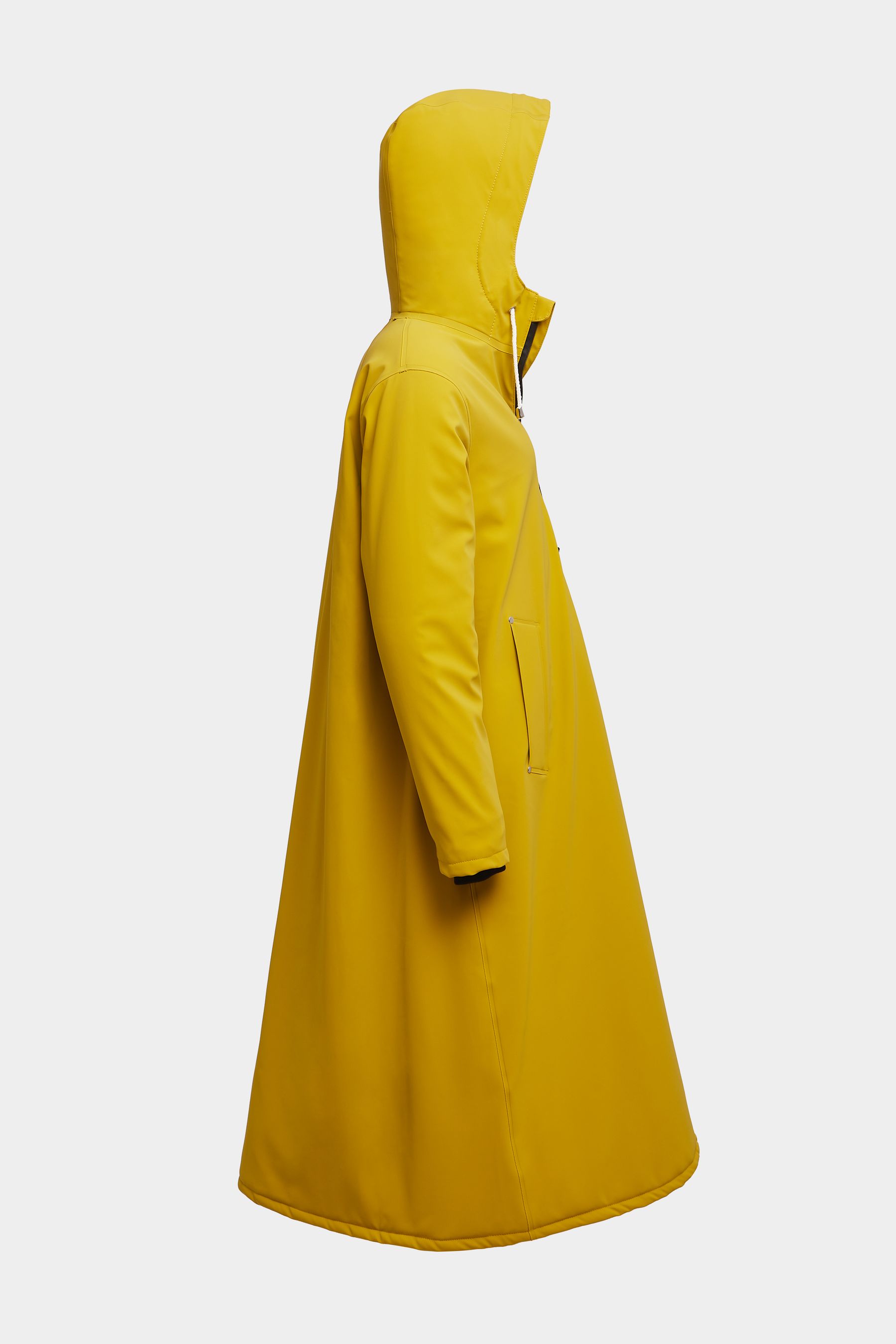 stutterheim mosebacke long matte winter jacket gold women jackets winter-coats
