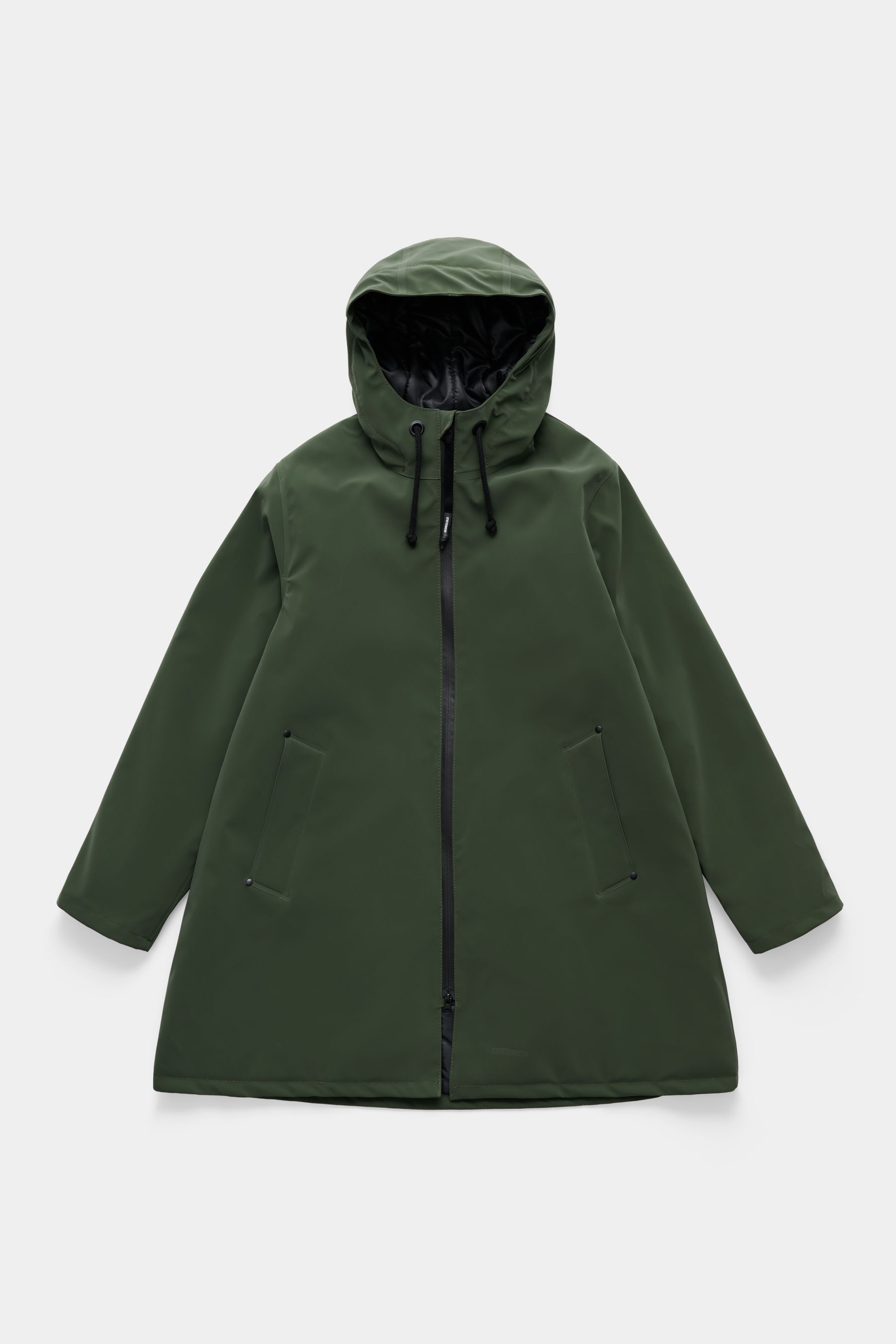 stutterheim mosebacke matte winter coat green women jackets winter-coats