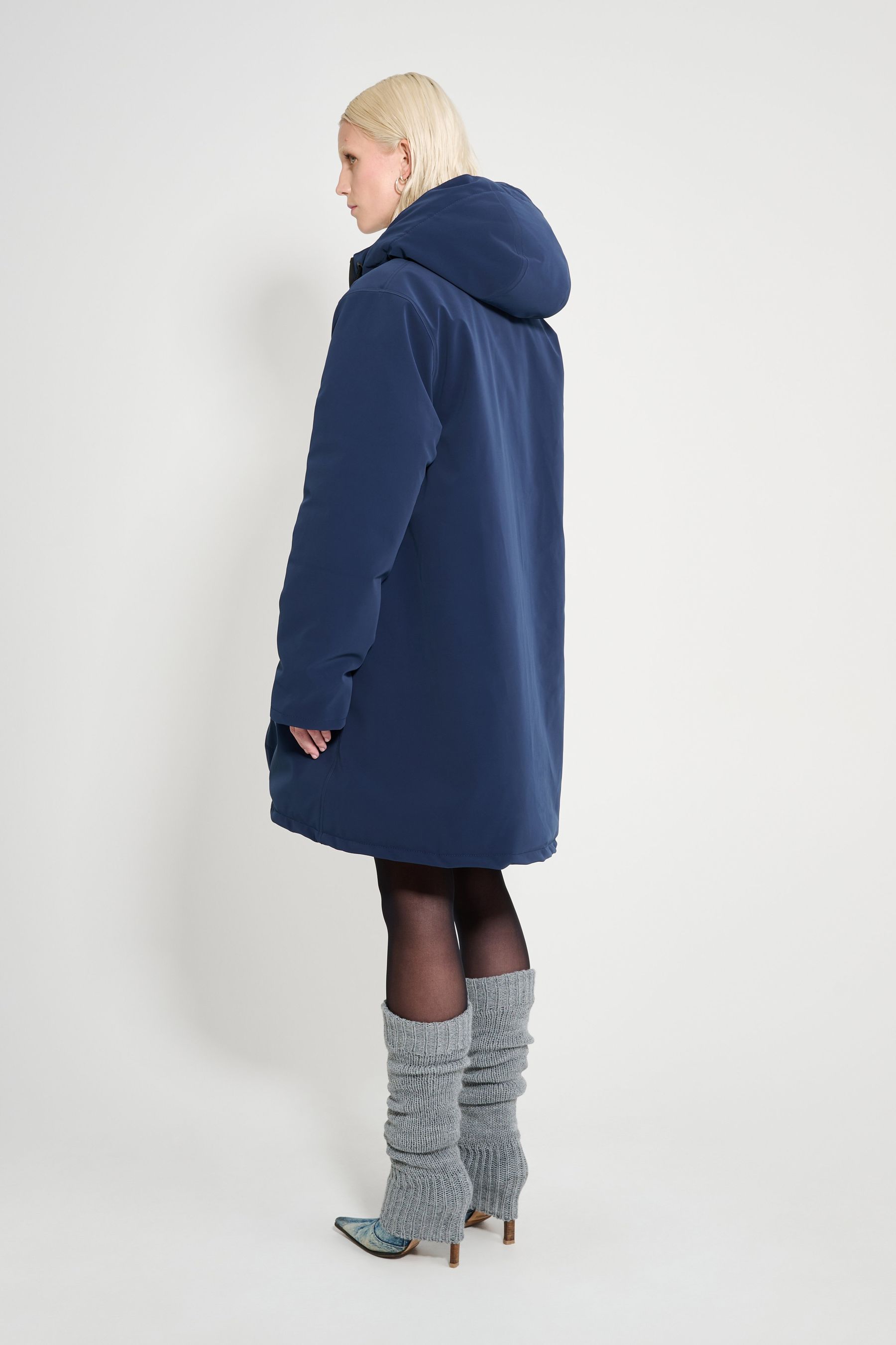 stutterheim mosebacke matte winter coat navy women jackets winter-coats