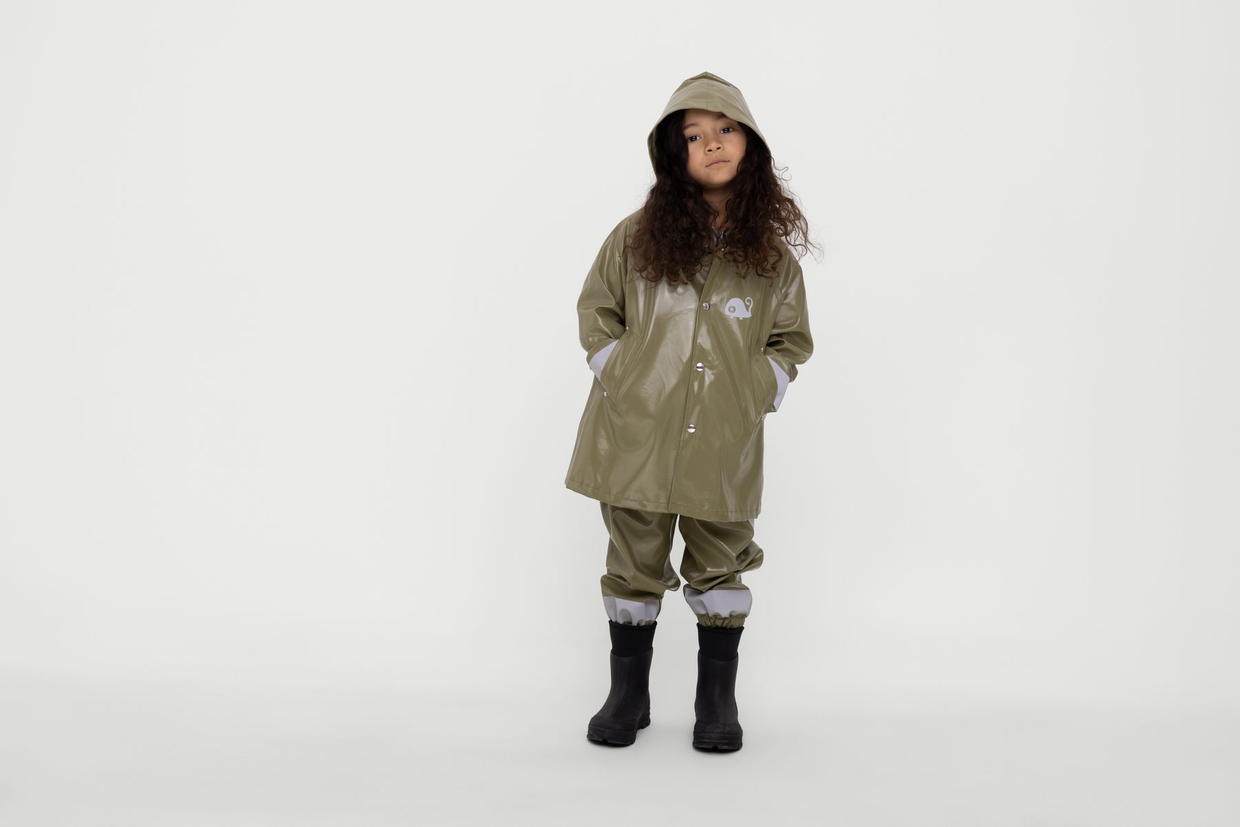 stutterheim mosebacke mini opal kids raincoat aloe jackets