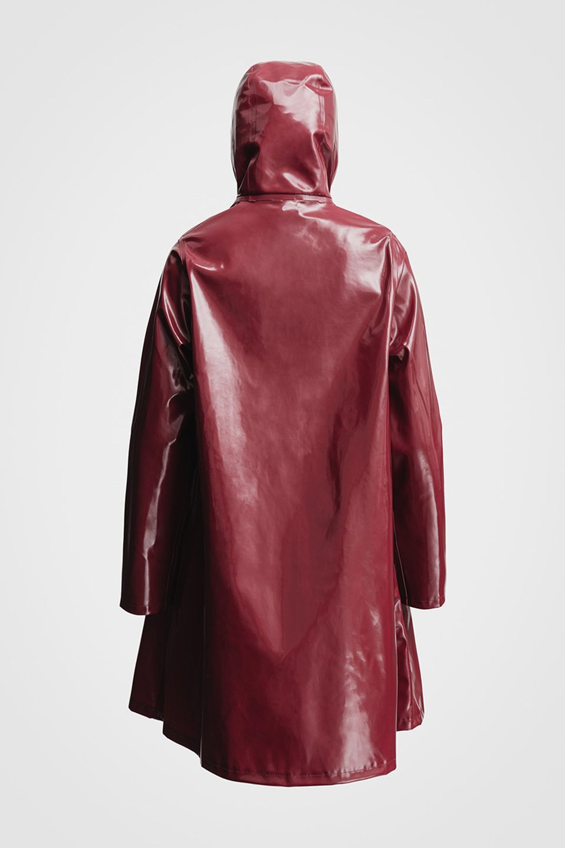 stutterheim mosebacke opal raincoat burgundy women jackets raincoats