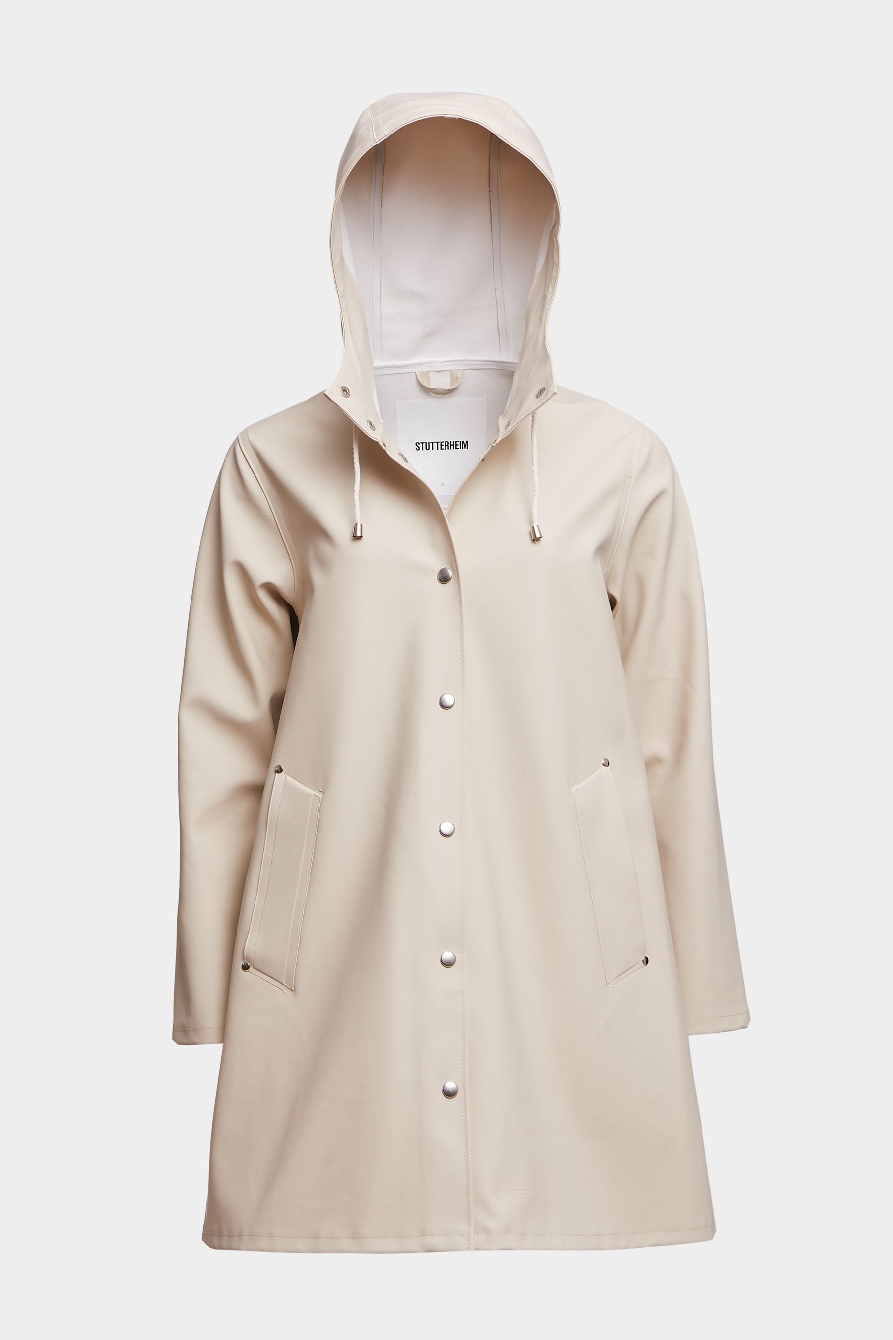 stutterheim mosebacke raincoat oyster women jackets raincoats