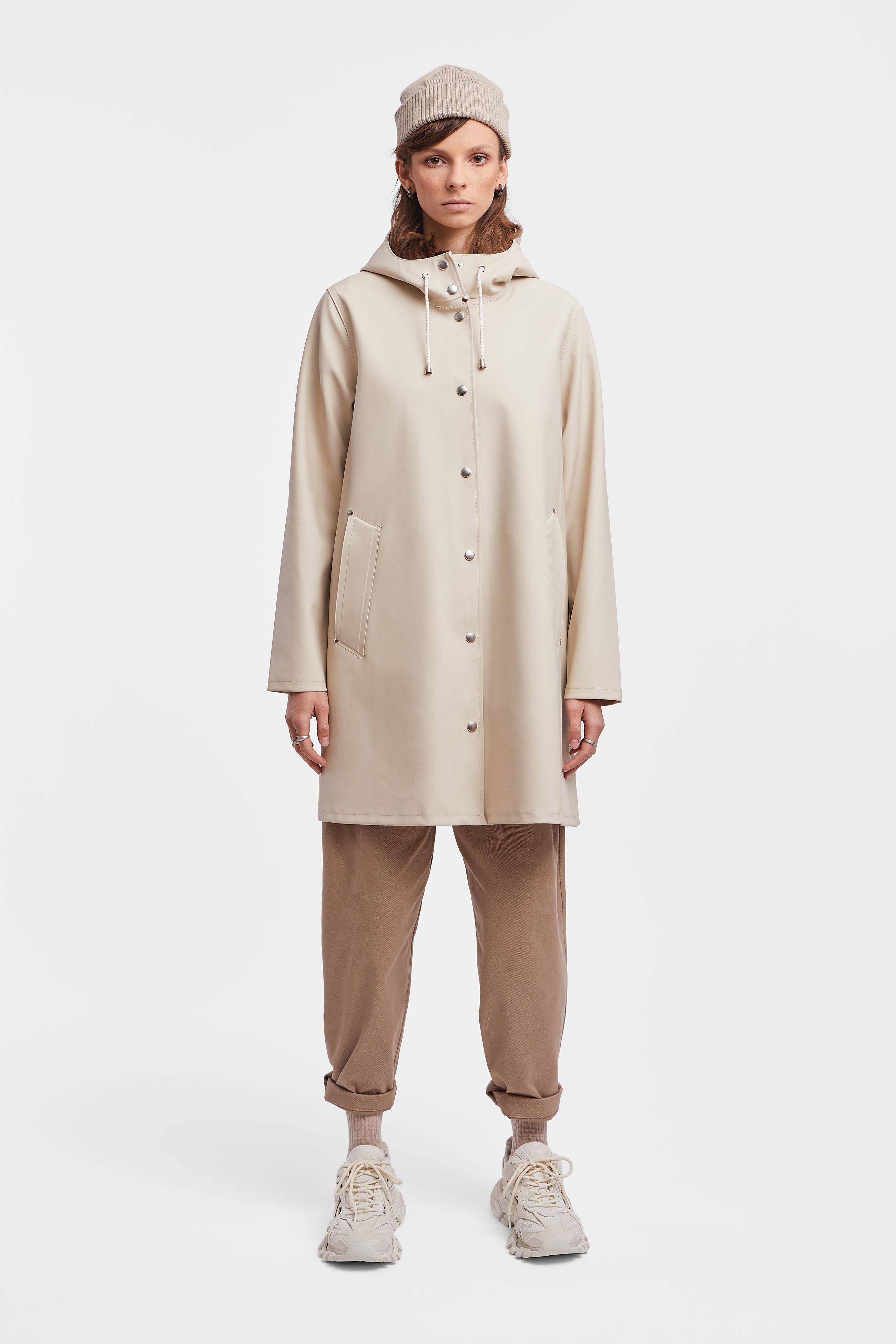 stutterheim mosebacke raincoat oyster women jackets raincoats