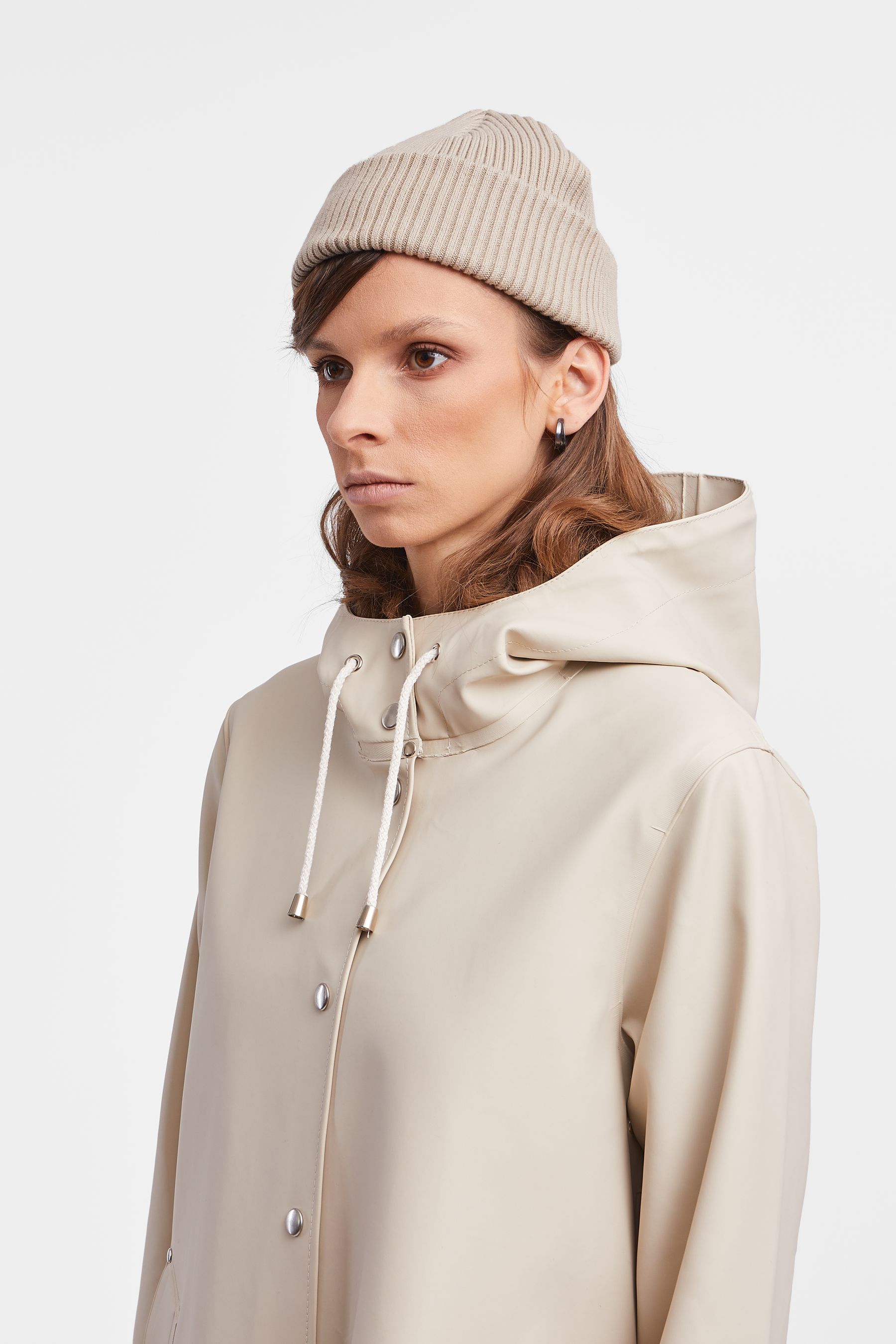 stutterheim mosebacke raincoat oyster women jackets raincoats