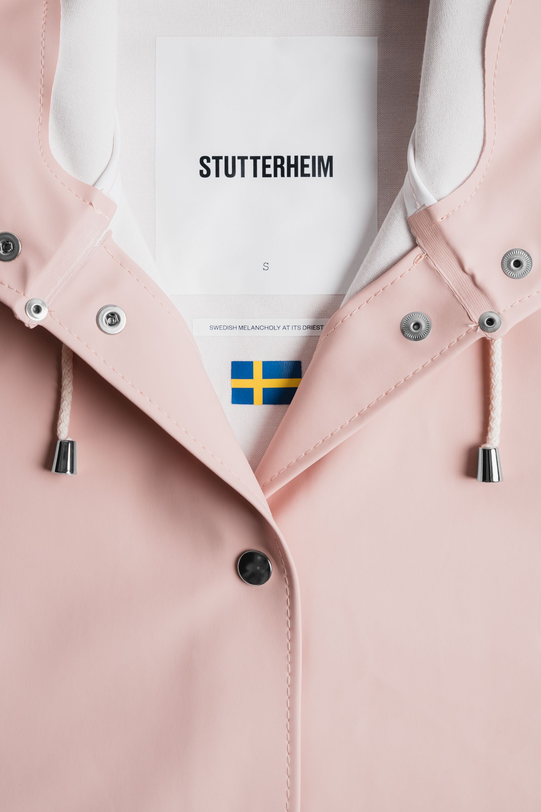 stutterheim mosebacke raincoat pale pink women jackets raincoats