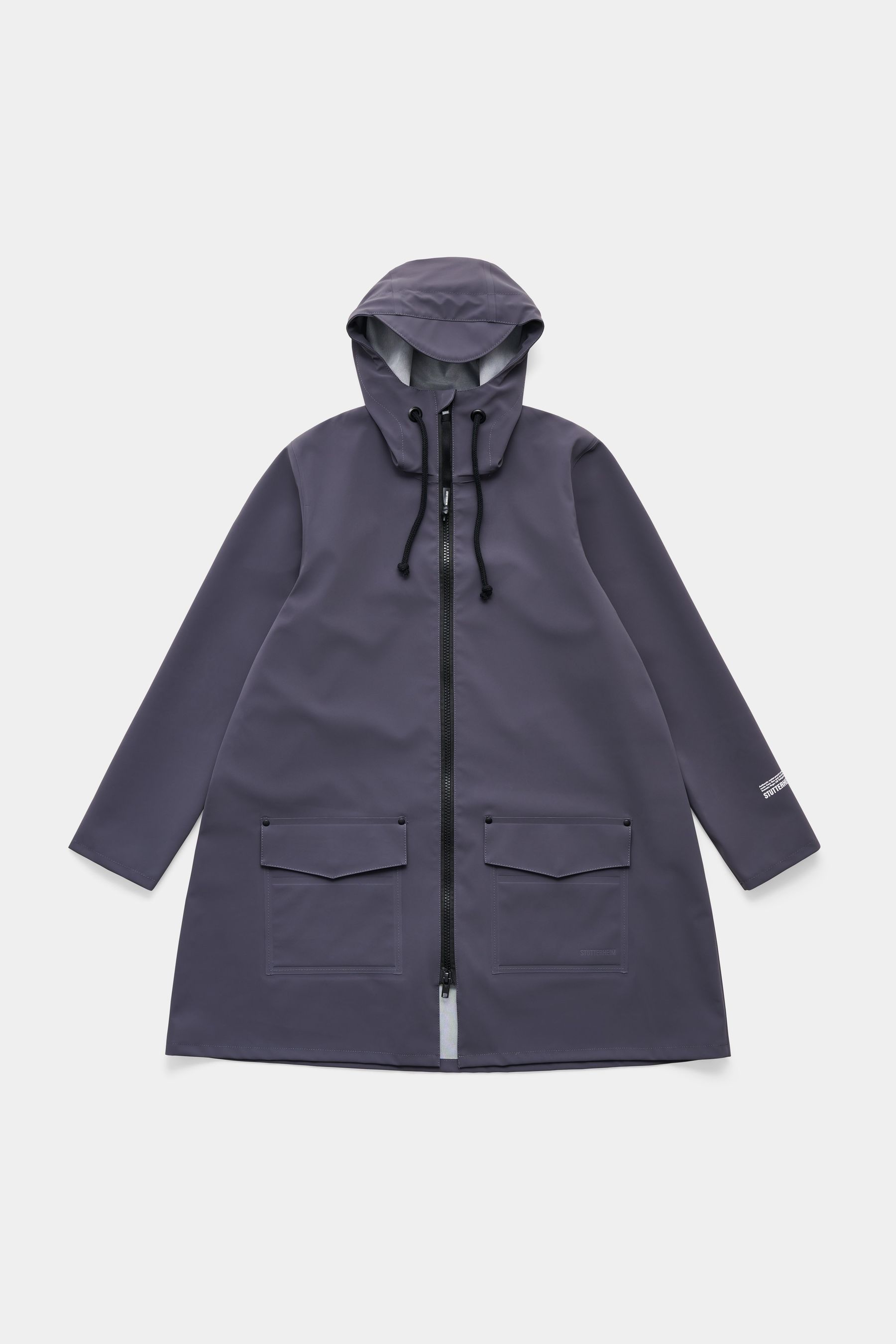 stutterheim mosebacke patch mystic blue women jackets raincoats