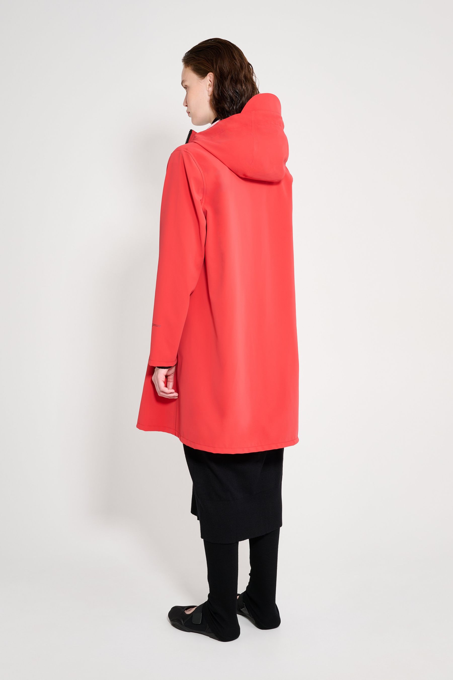 stutterheim mosebacke patch washed red women jackets raincoats