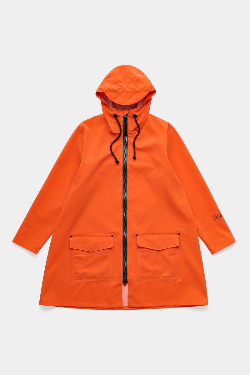 Stutterheim Mosebacke Patch Raincoat Matte Pumpkin