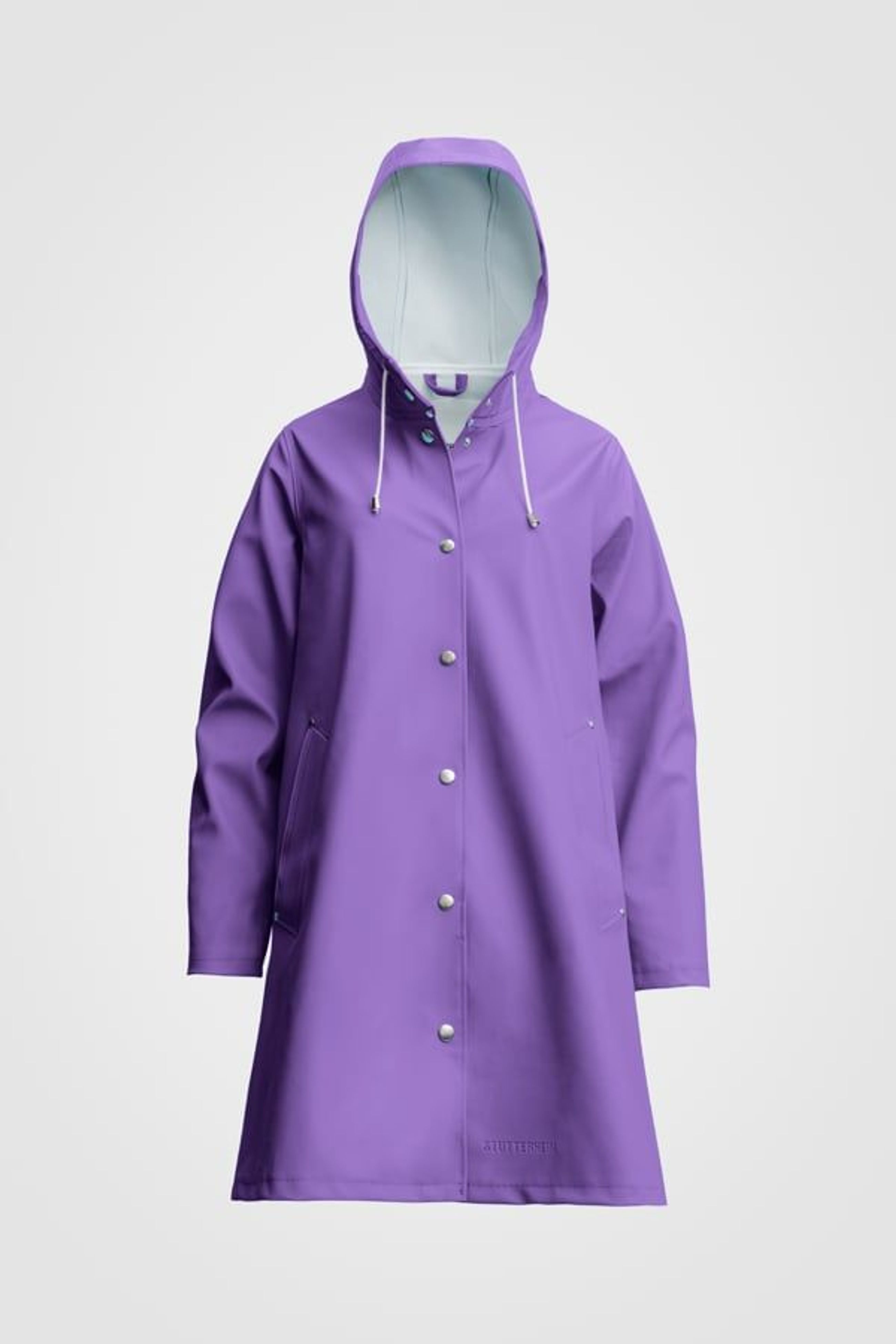 stutterheim mosebacke raincoat purple women jackets raincoats