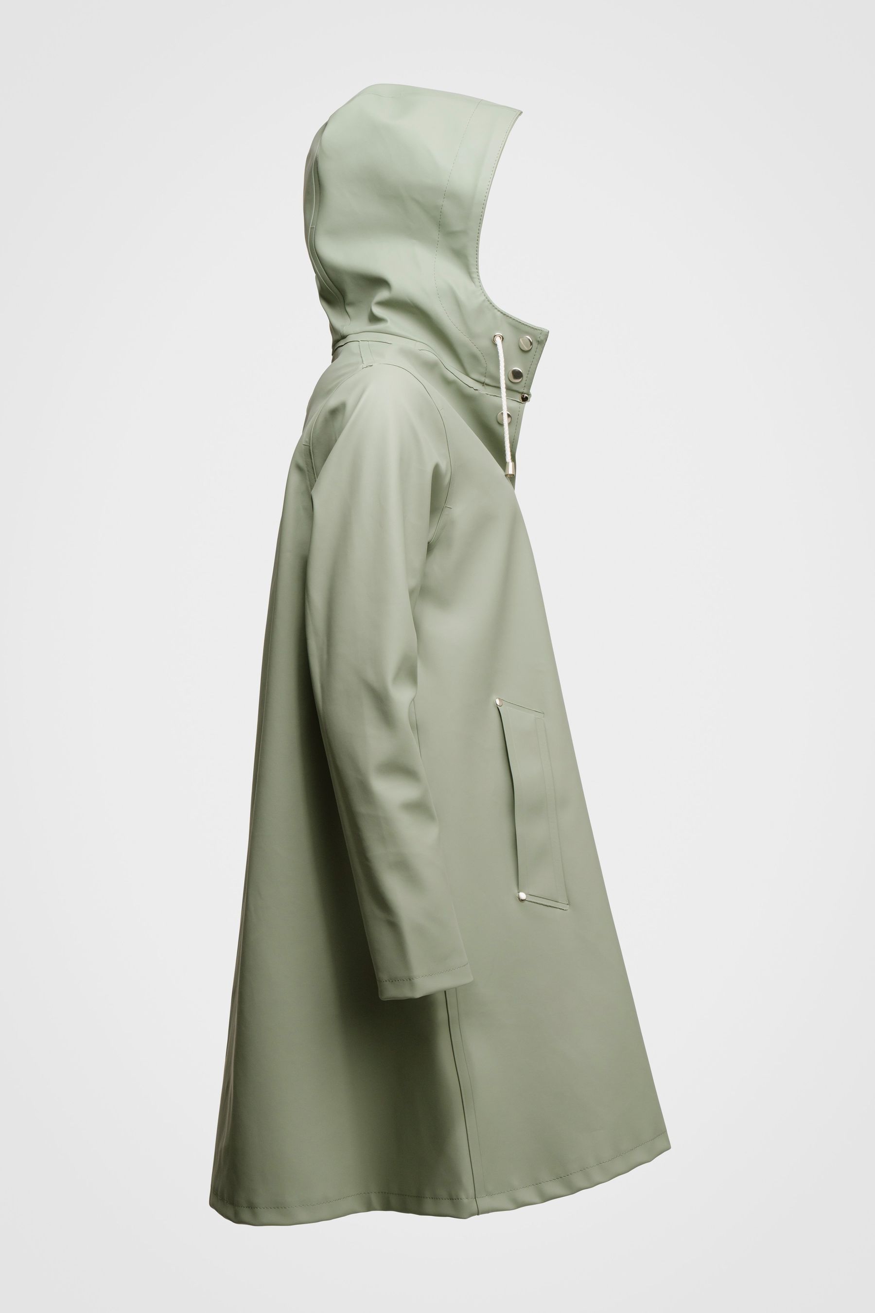 stutterheim mosebacke raincoat sage women jackets raincoats