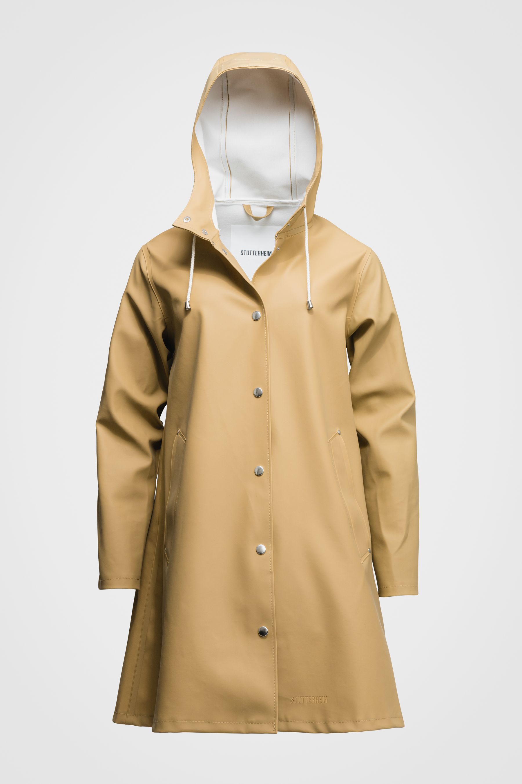 stutterheim mosebacke raincoat sand women jackets raincoats