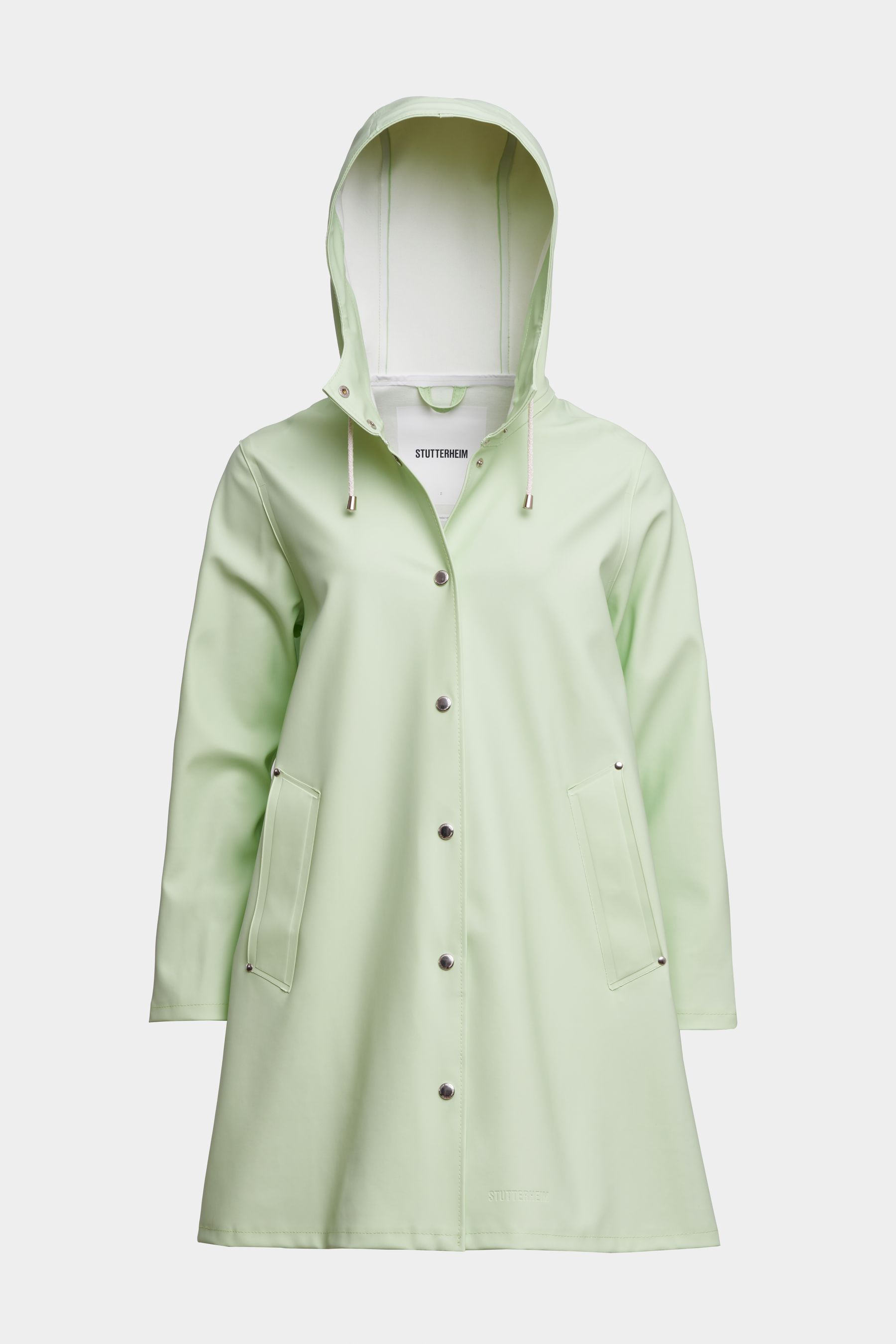 stutterheim mosebacke raincoat seafoam green women jackets raincoats