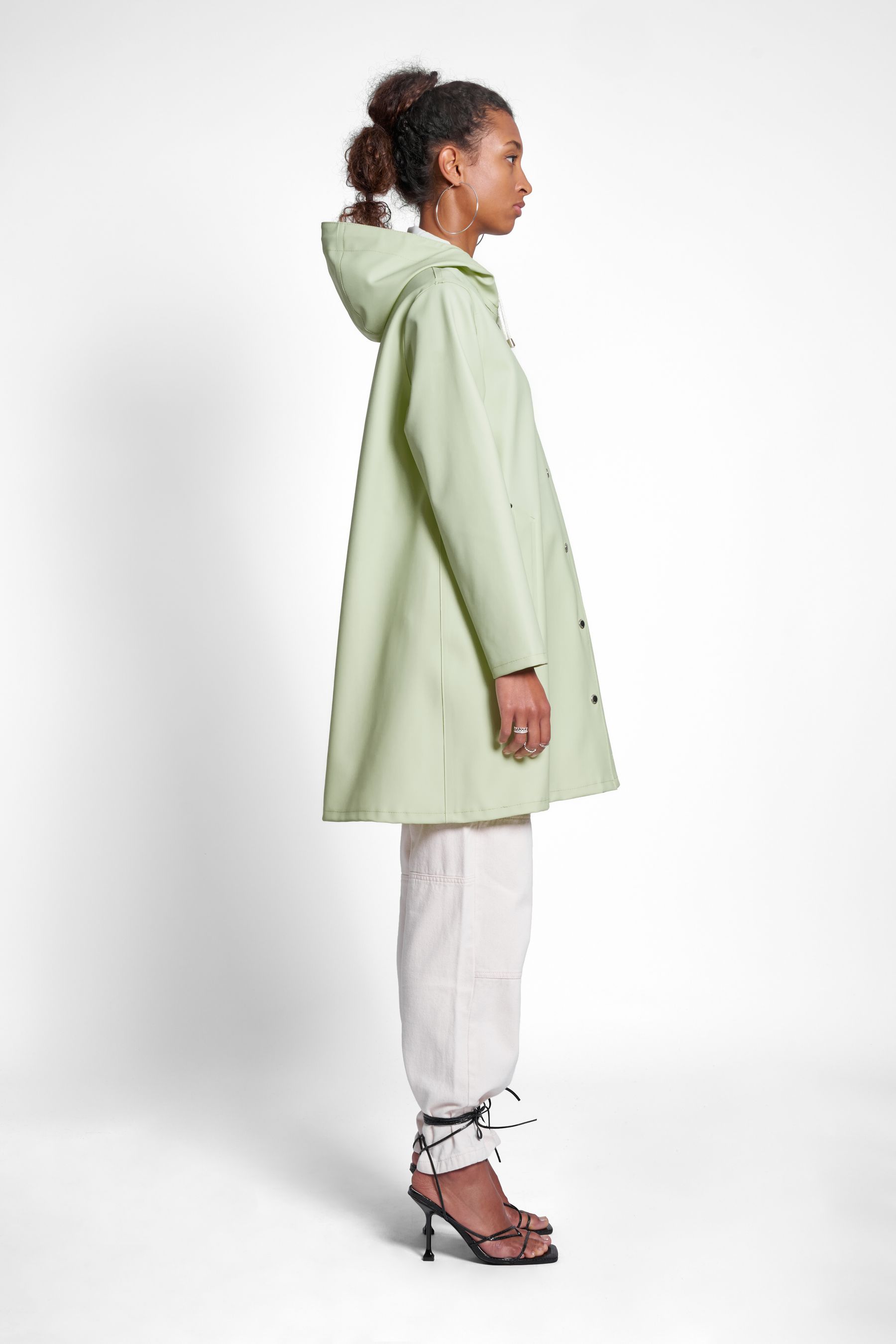 stutterheim mosebacke raincoat seafoam green women jackets raincoats