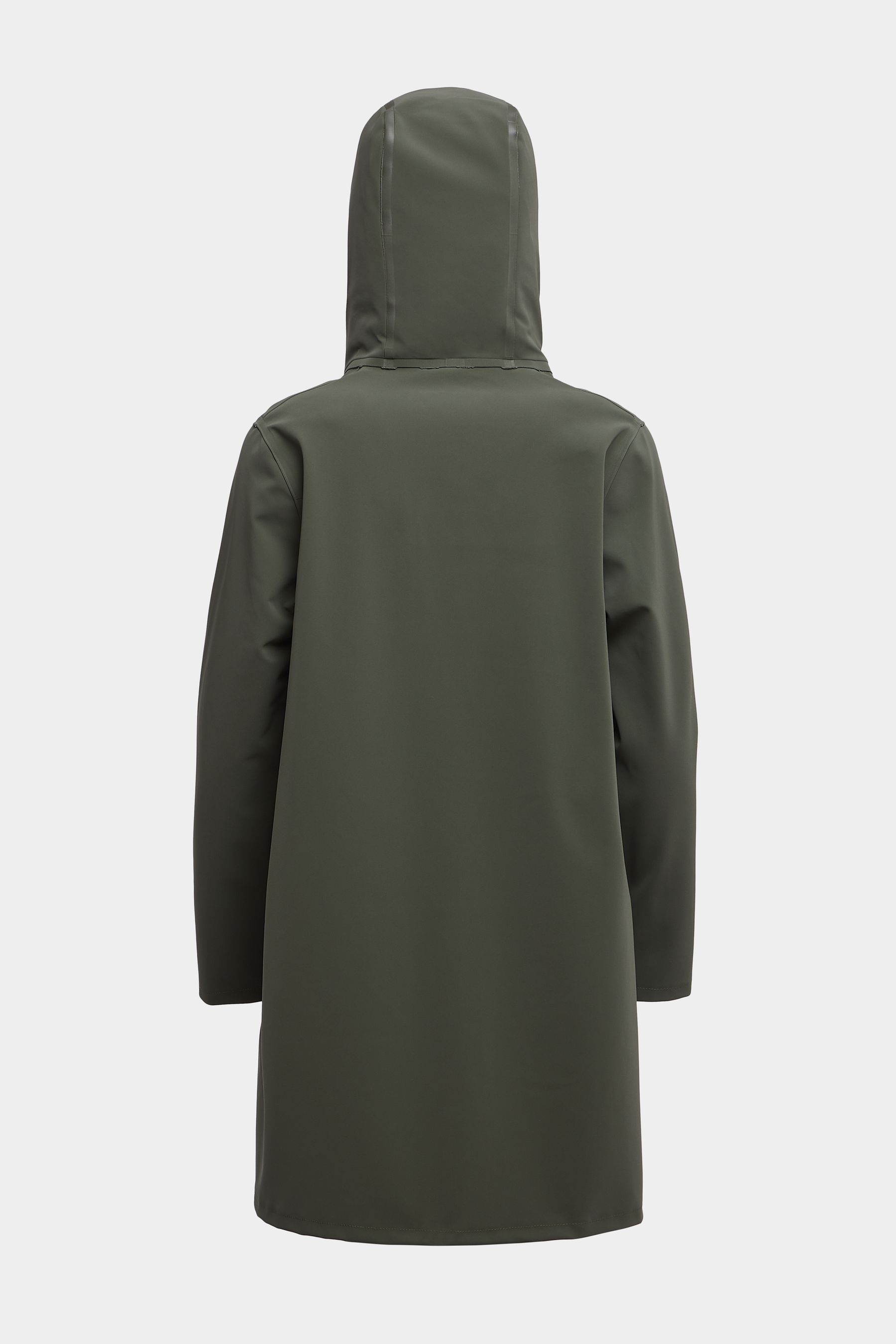 stutterheim mosebacke matte raincoat dark green women womens-autumn-pop-up-colours