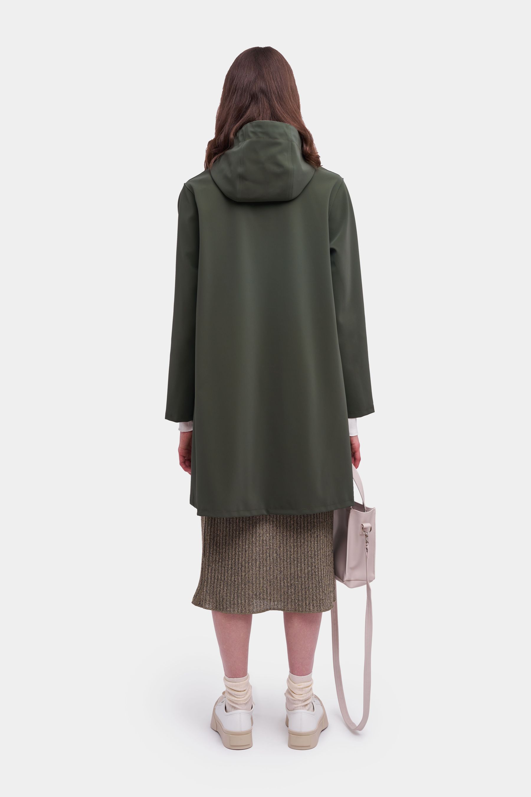 stutterheim mosebacke matte raincoat dark green women womens-autumn-pop-up-colours