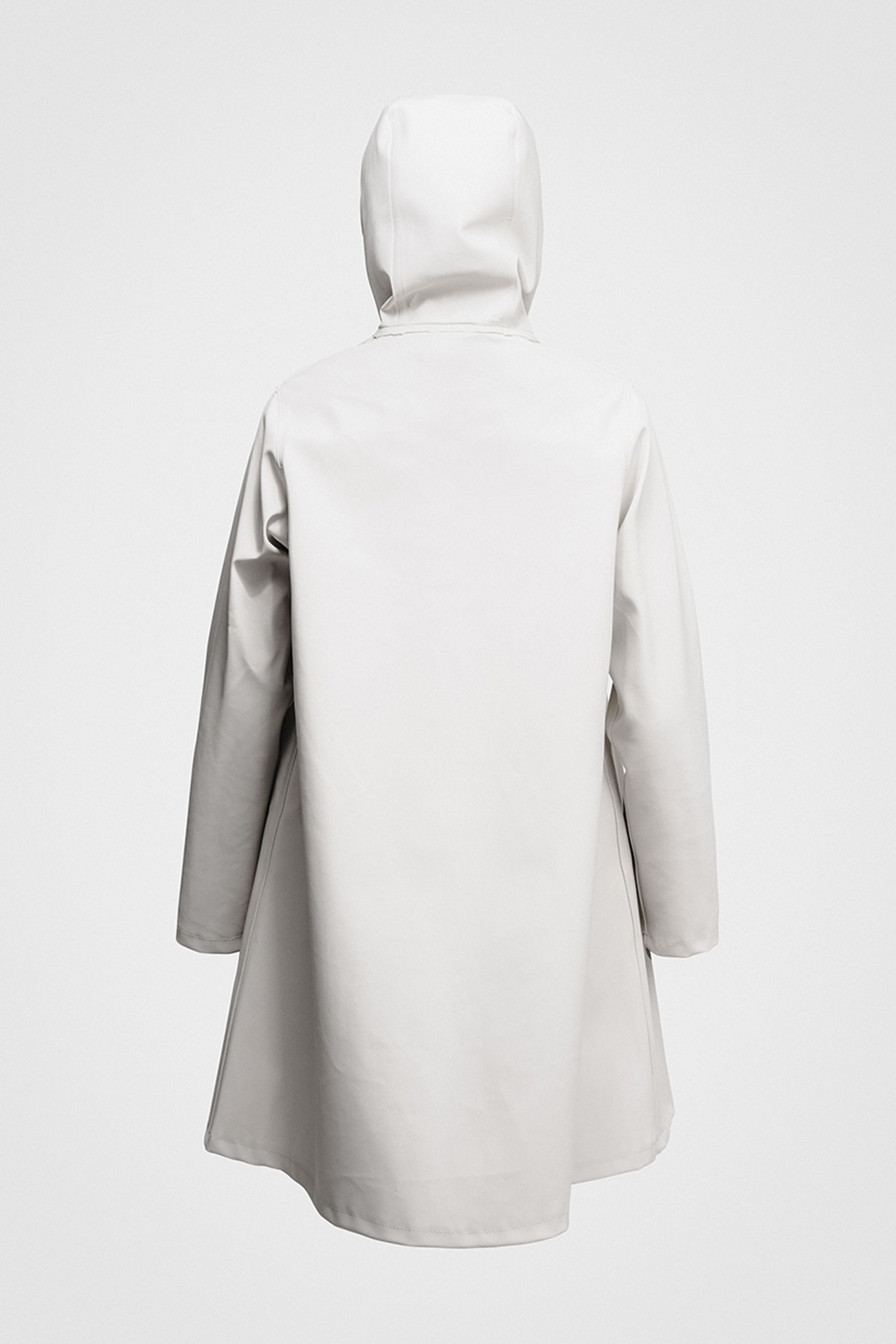 stutterheim mosebacke raincoat white women jackets raincoats