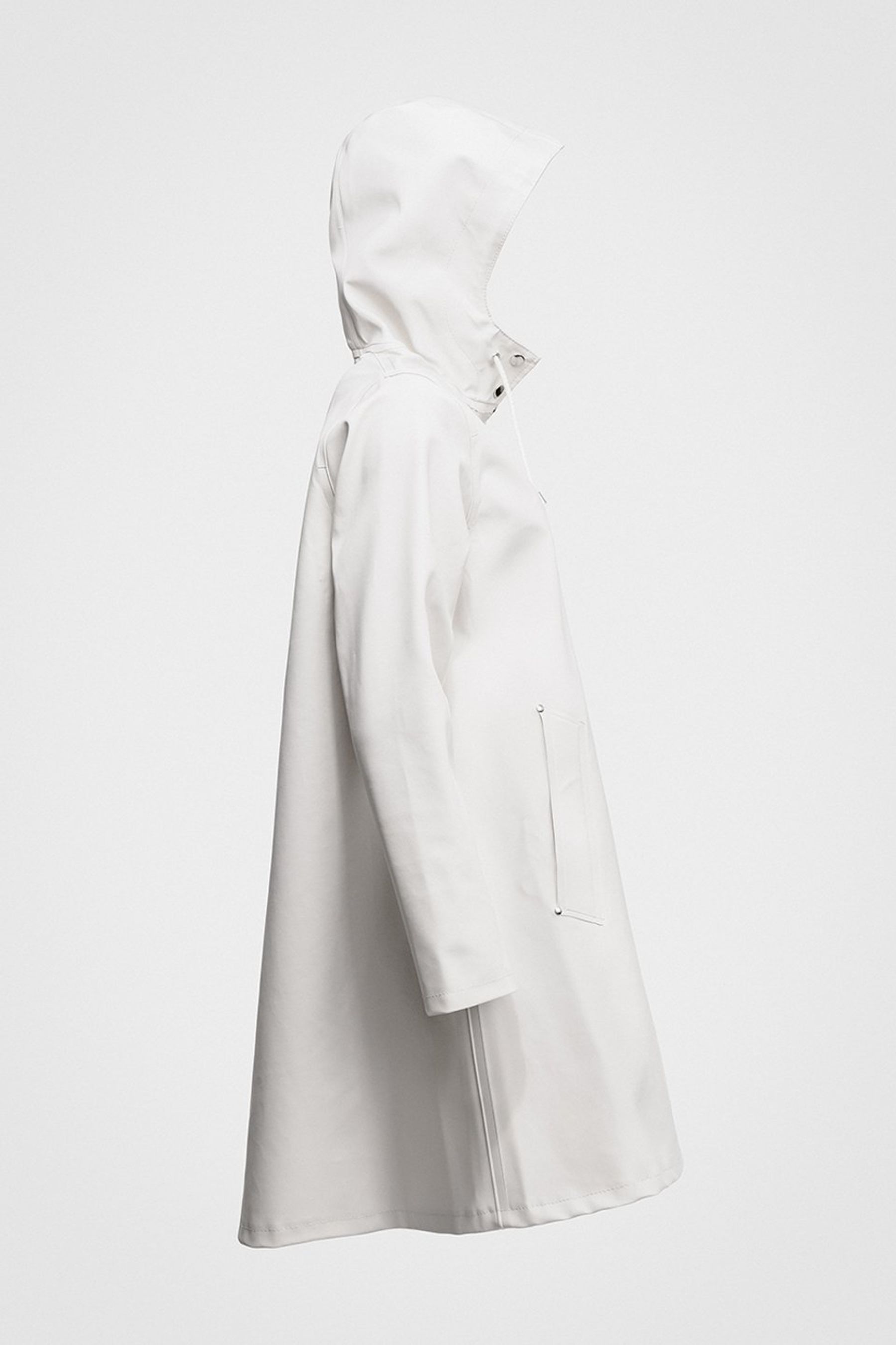 stutterheim mosebacke raincoat white women jackets raincoats