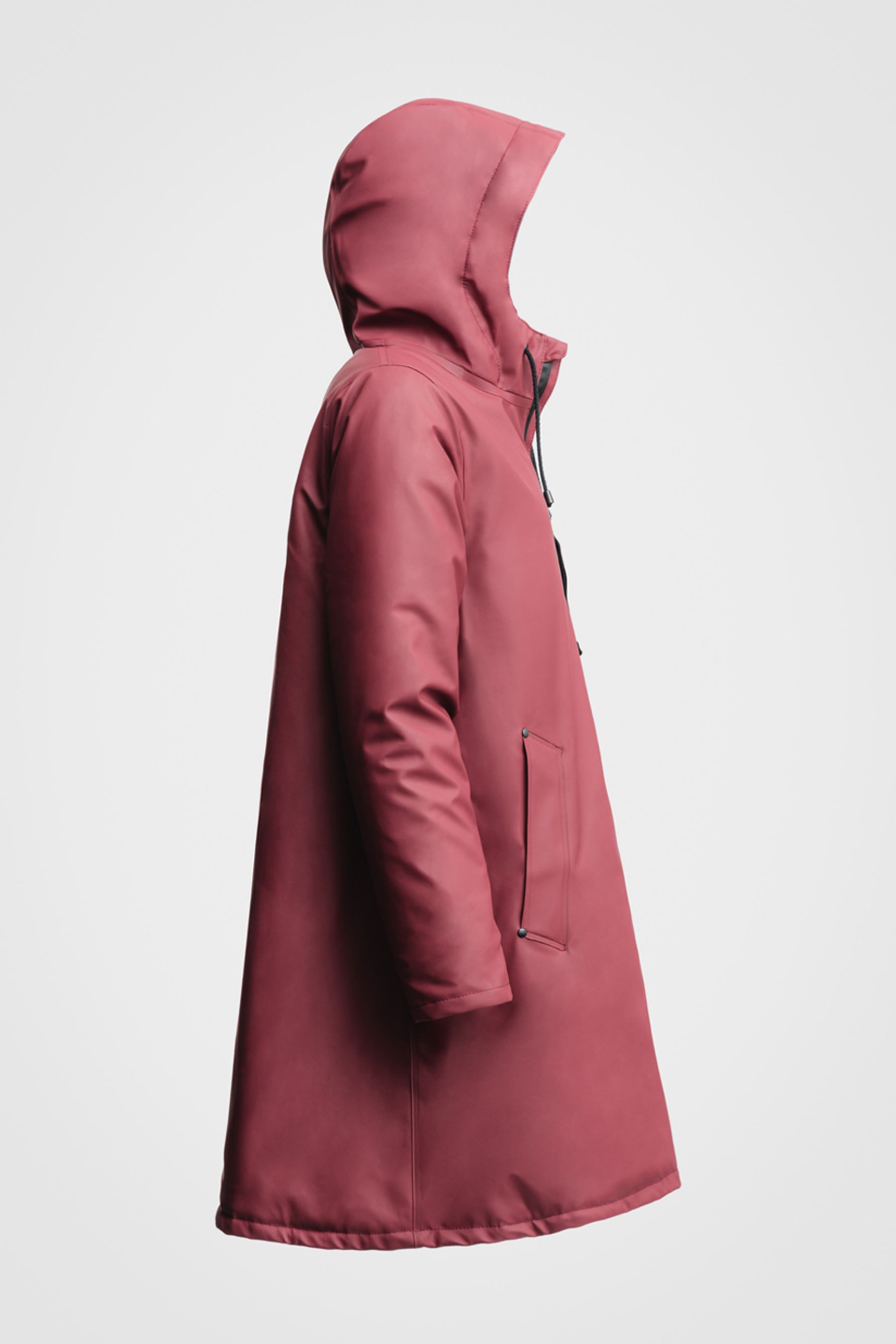 stutterheim mosebacke winter jacket burgundy women jackets winter-coats