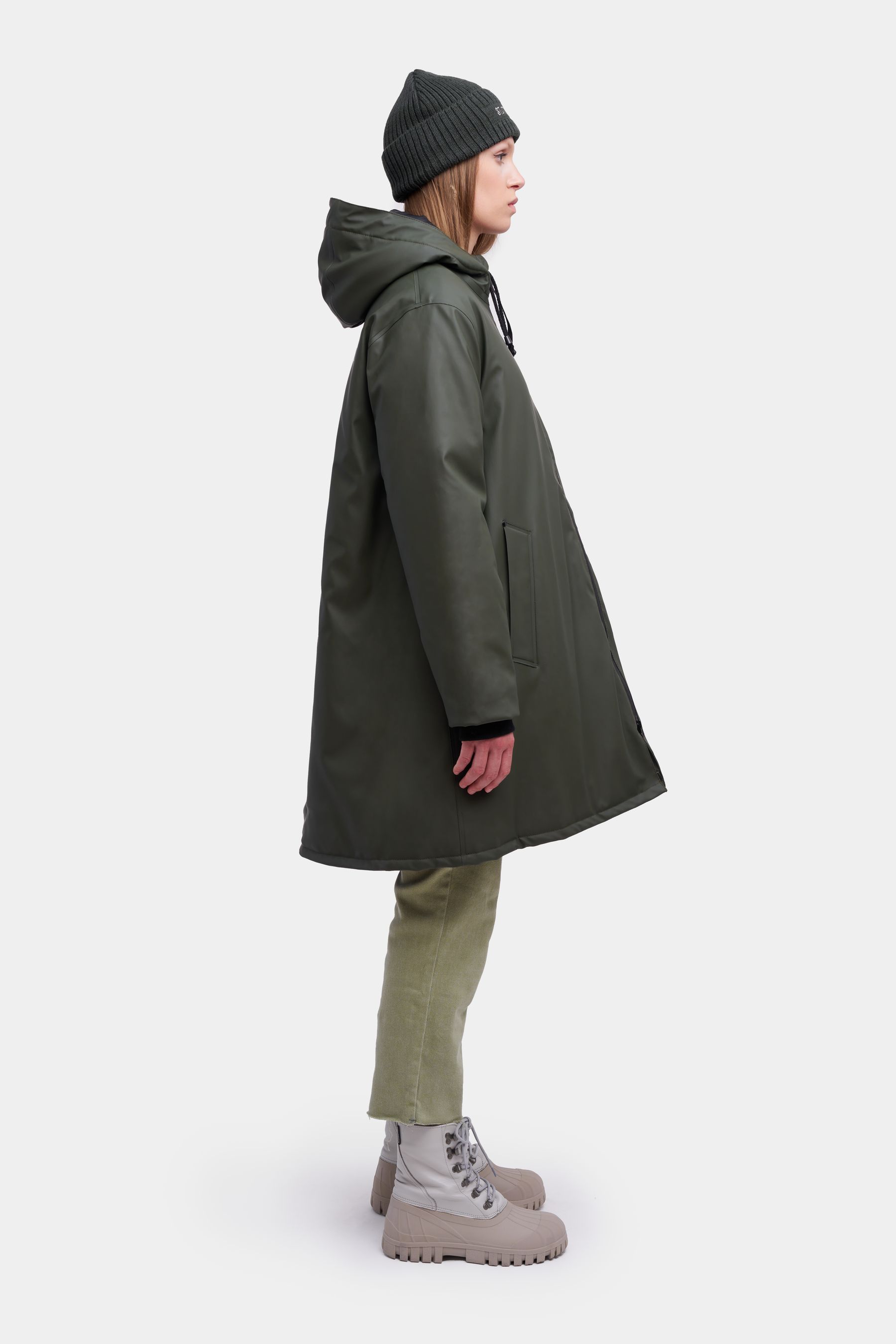 stutterheim mosebacke winter jacket green women jackets winter-coats