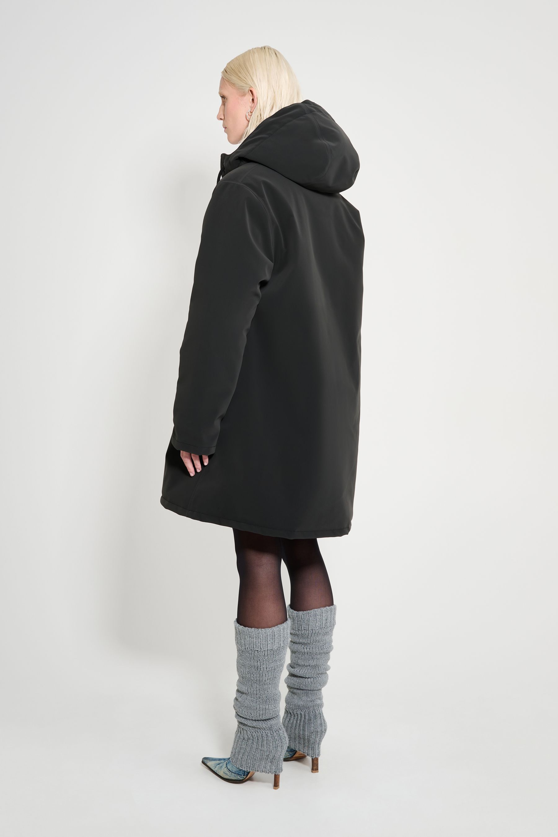 stutterheim mosebacke matte winter coat black women jackets winter-coats