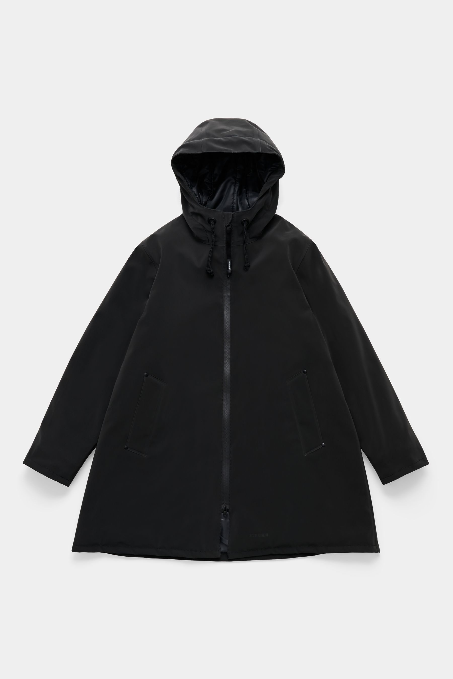 stutterheim mosebacke matte winter coat black women jackets winter-coats