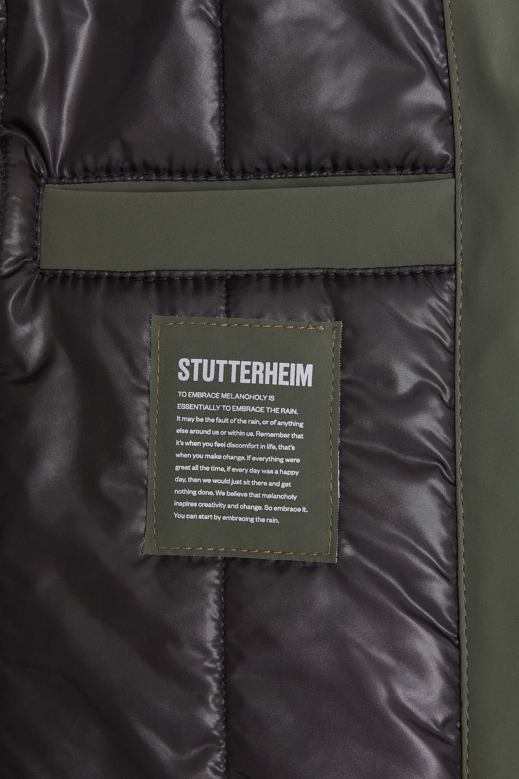 stutterheim mosebacke matte winter jacket dark green women jackets winter-coats