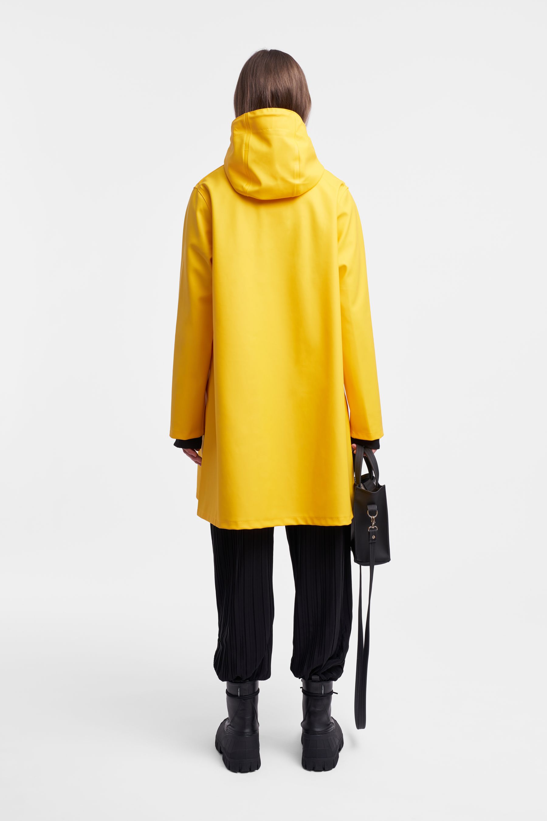 stutterheim mosebacke raincoat yellow women jackets raincoats