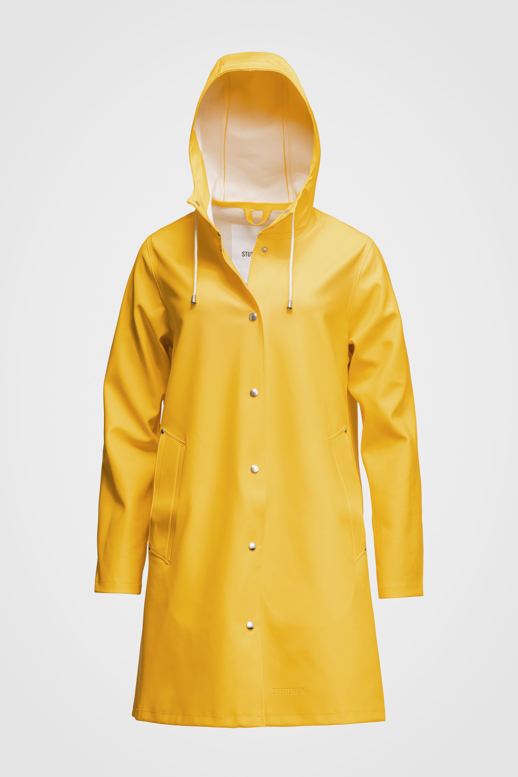 stutterheim mosebacke raincoat yellow women jackets