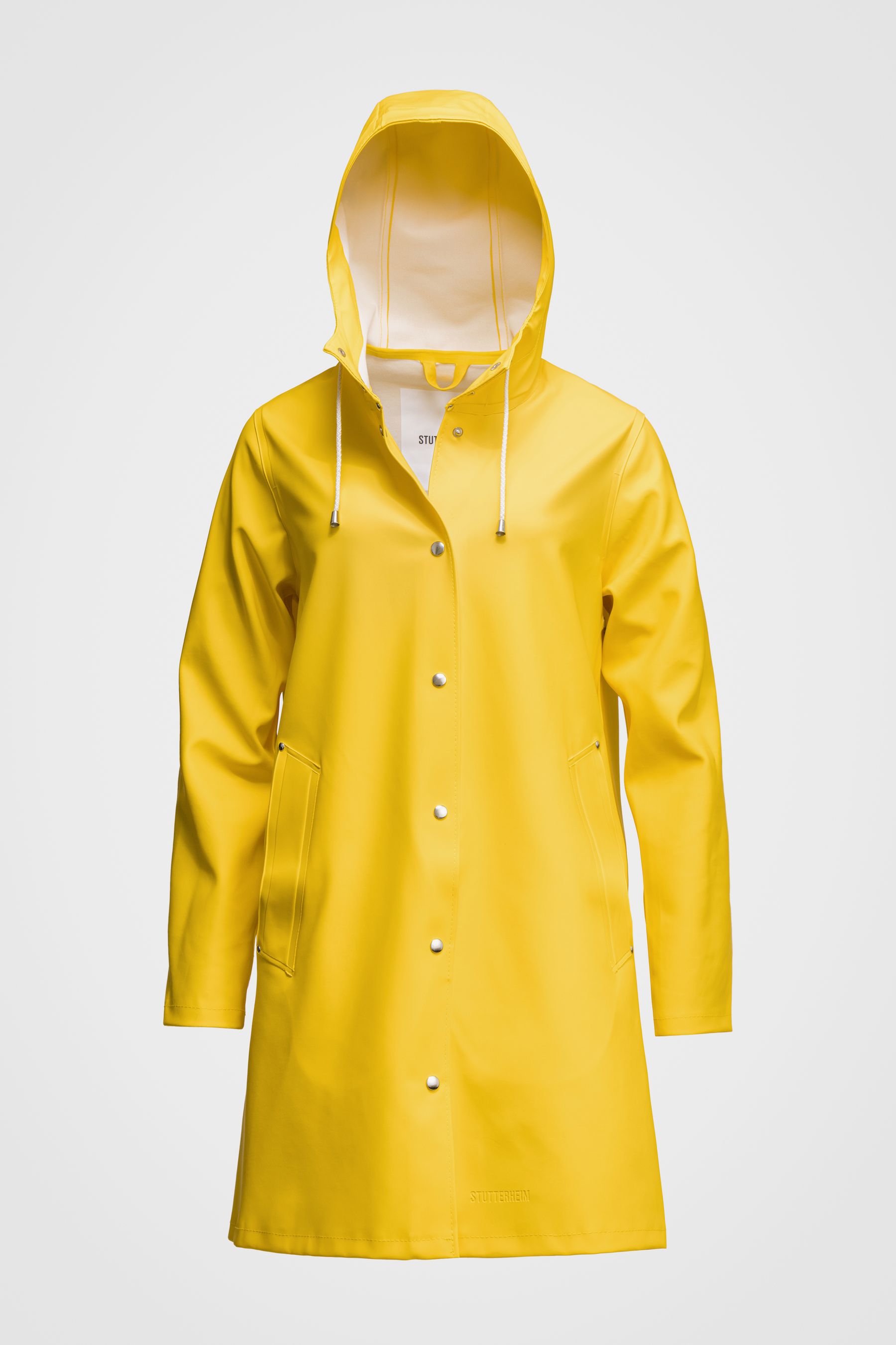 stutterheim mosebacke raincoat yellow women jackets raincoats