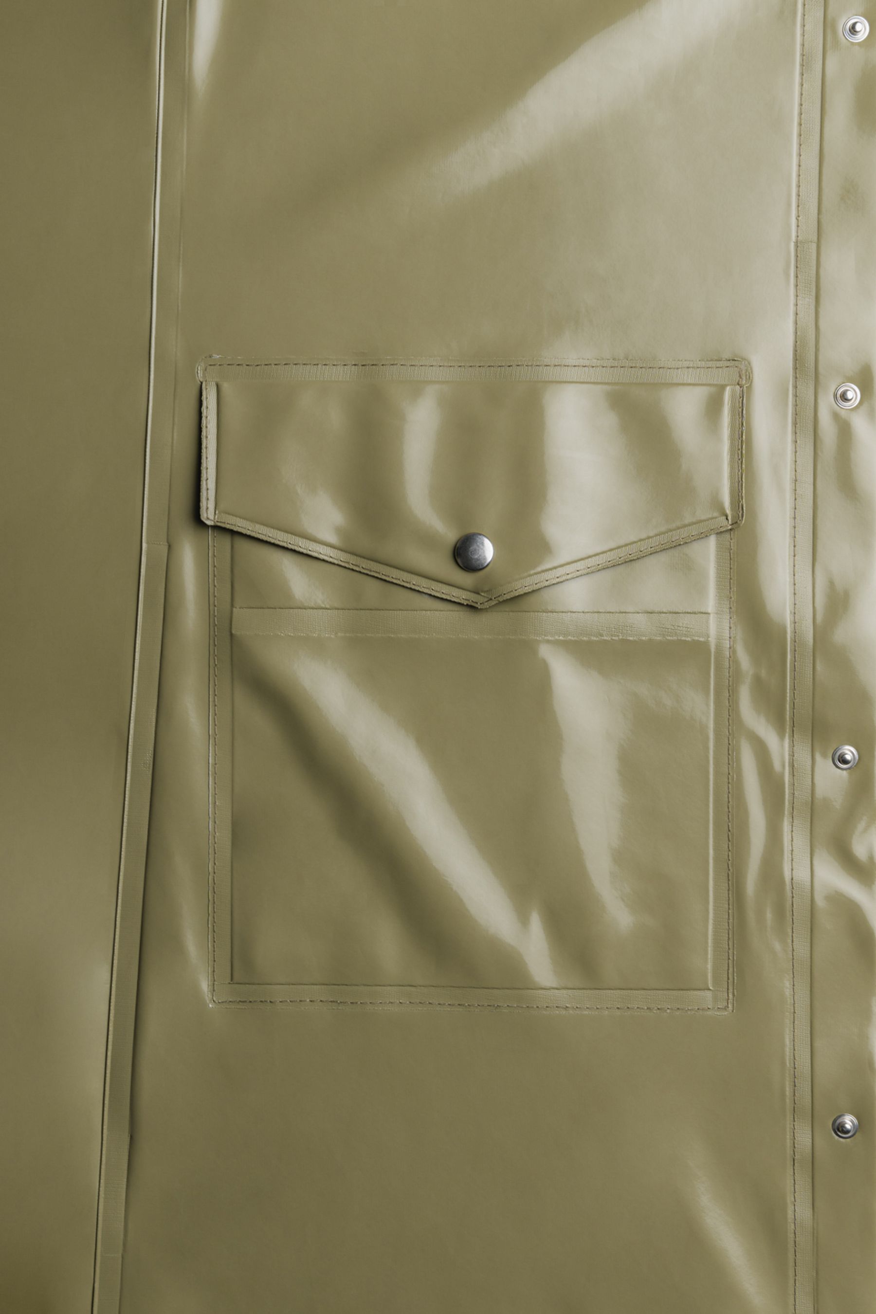 stutterheim nolby opal long raincoat aloe women jackets raincoats