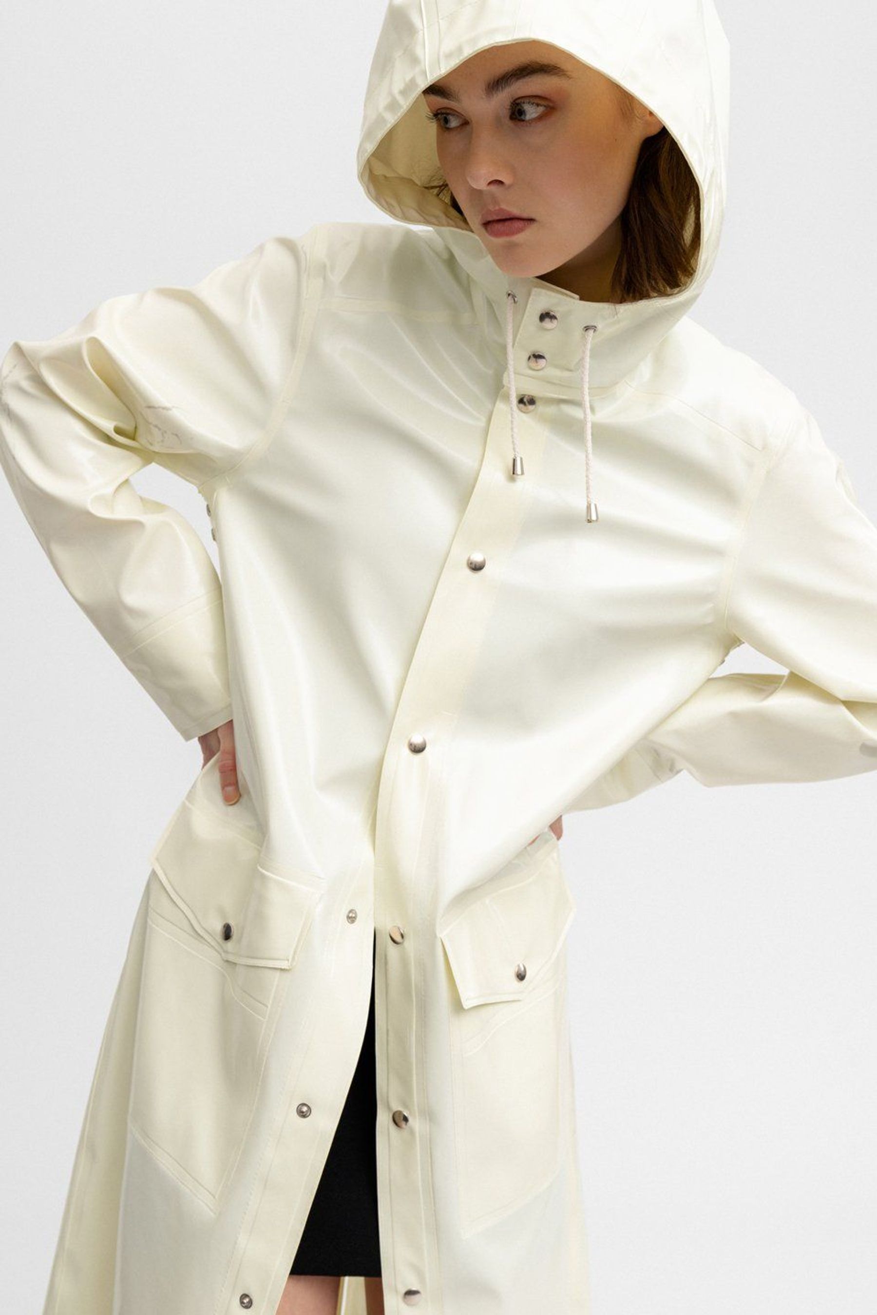 stutterheim nolby opal coconut women jackets raincoats