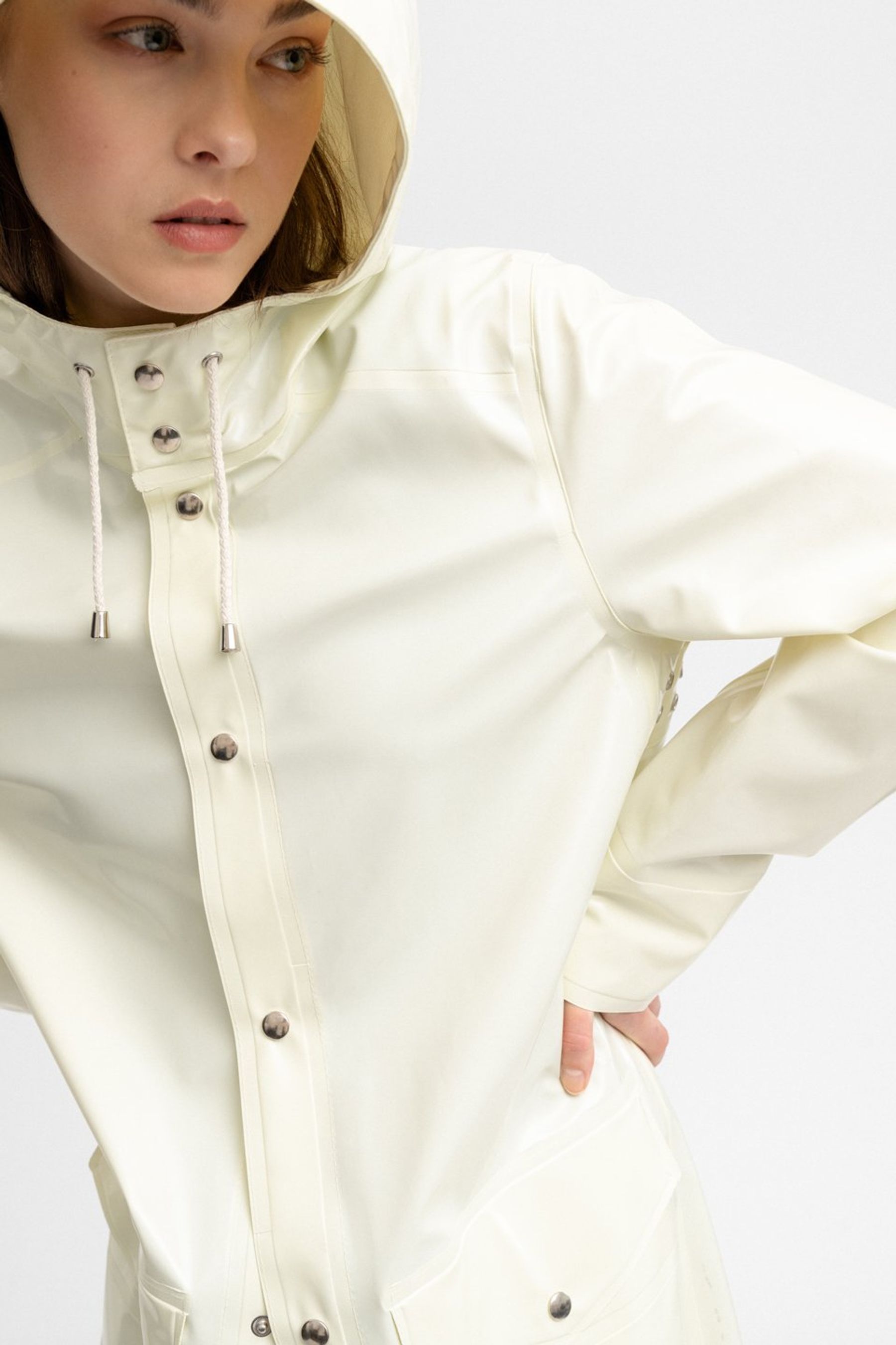 stutterheim nolby opal coconut women jackets raincoats