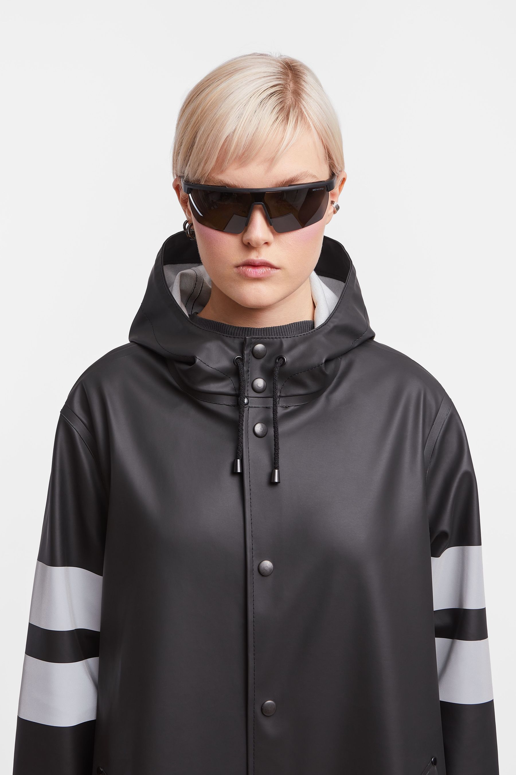 stutterheim norrbro bike raincoat black women jackets raincoats