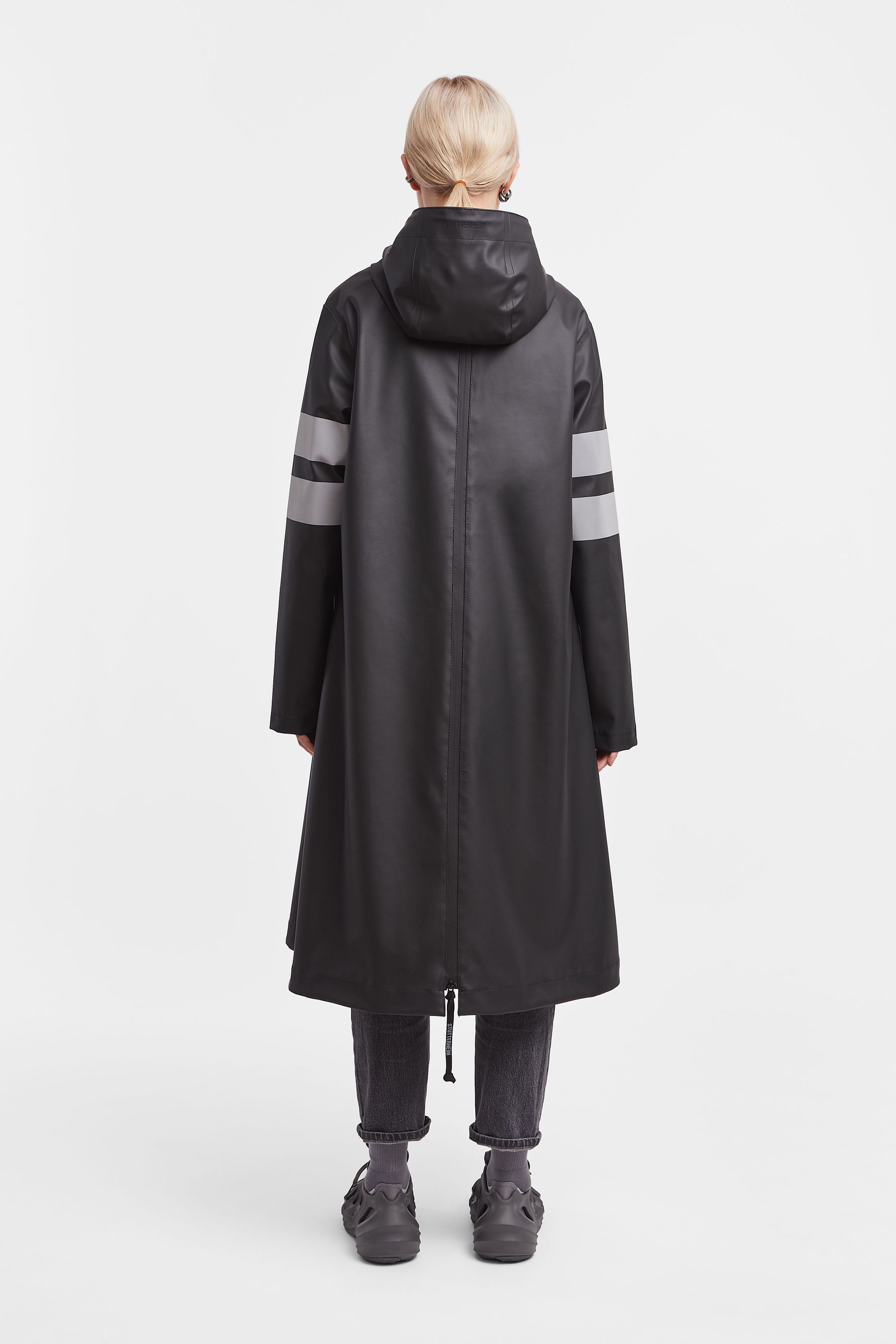 stutterheim norrbro bike raincoat black women jackets raincoats