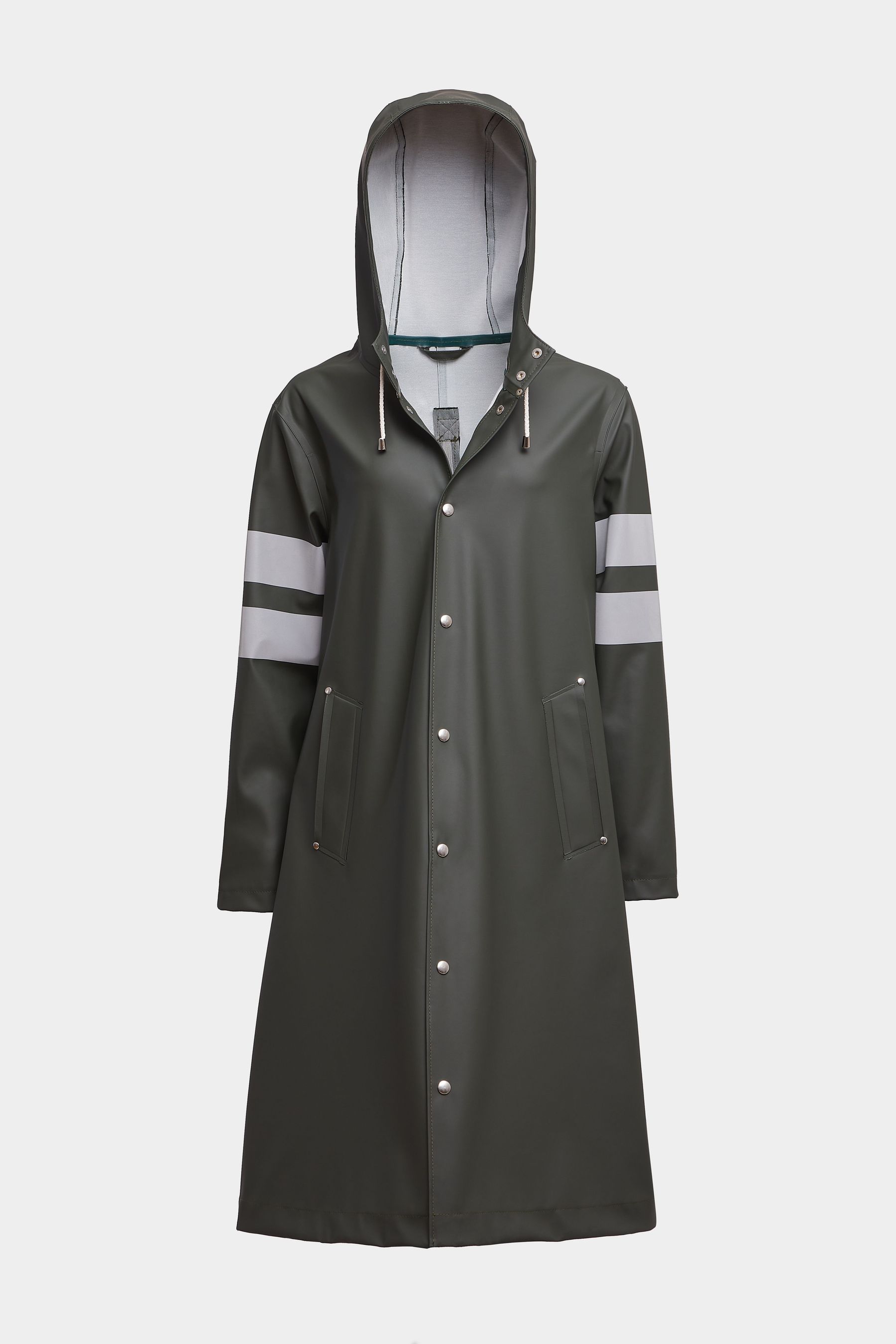 stutterheim norrbro bike raincoat green women jackets raincoats