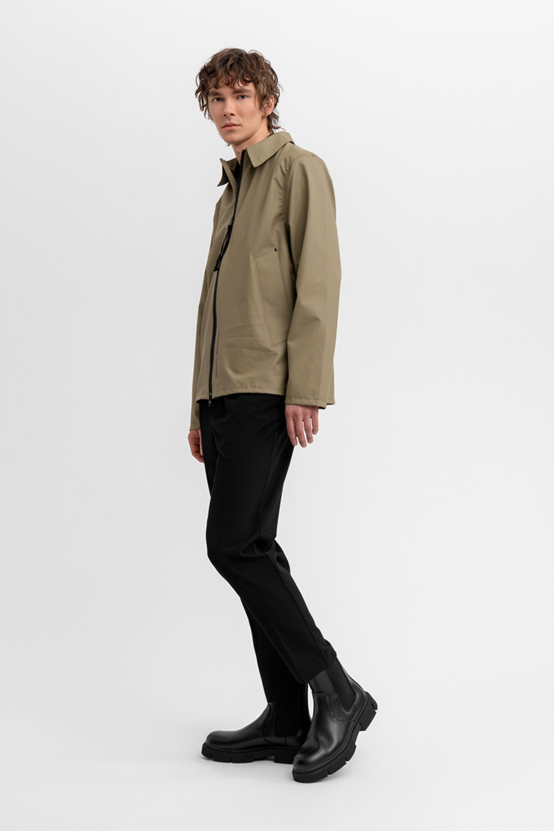 stutterheim notting hill lightweight overshirt aloe men jackets overshirts