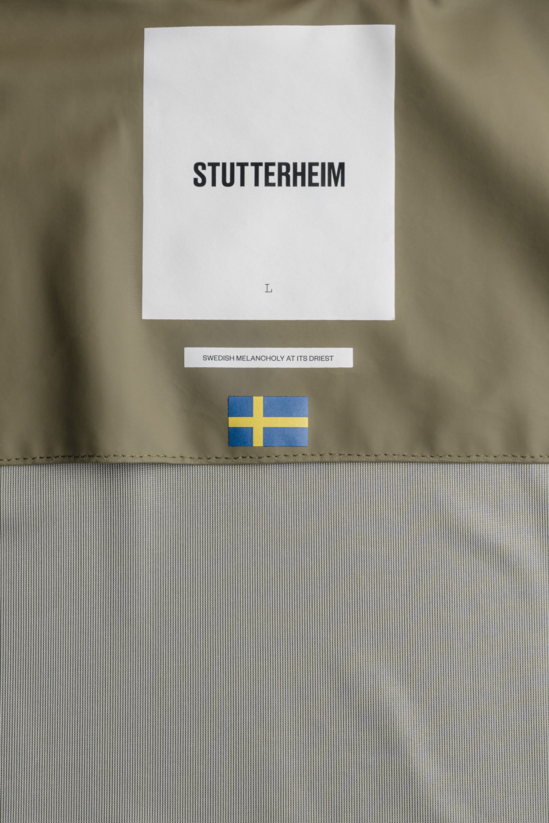 stutterheim notting hill lightweight overshirt aloe men jackets overshirts