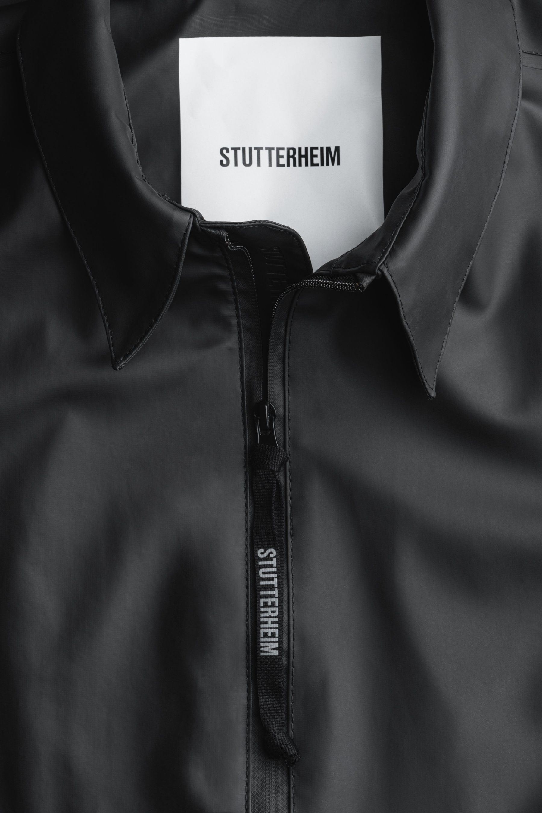 stutterheim notting hill lightweight overshirt black men jackets overshirts