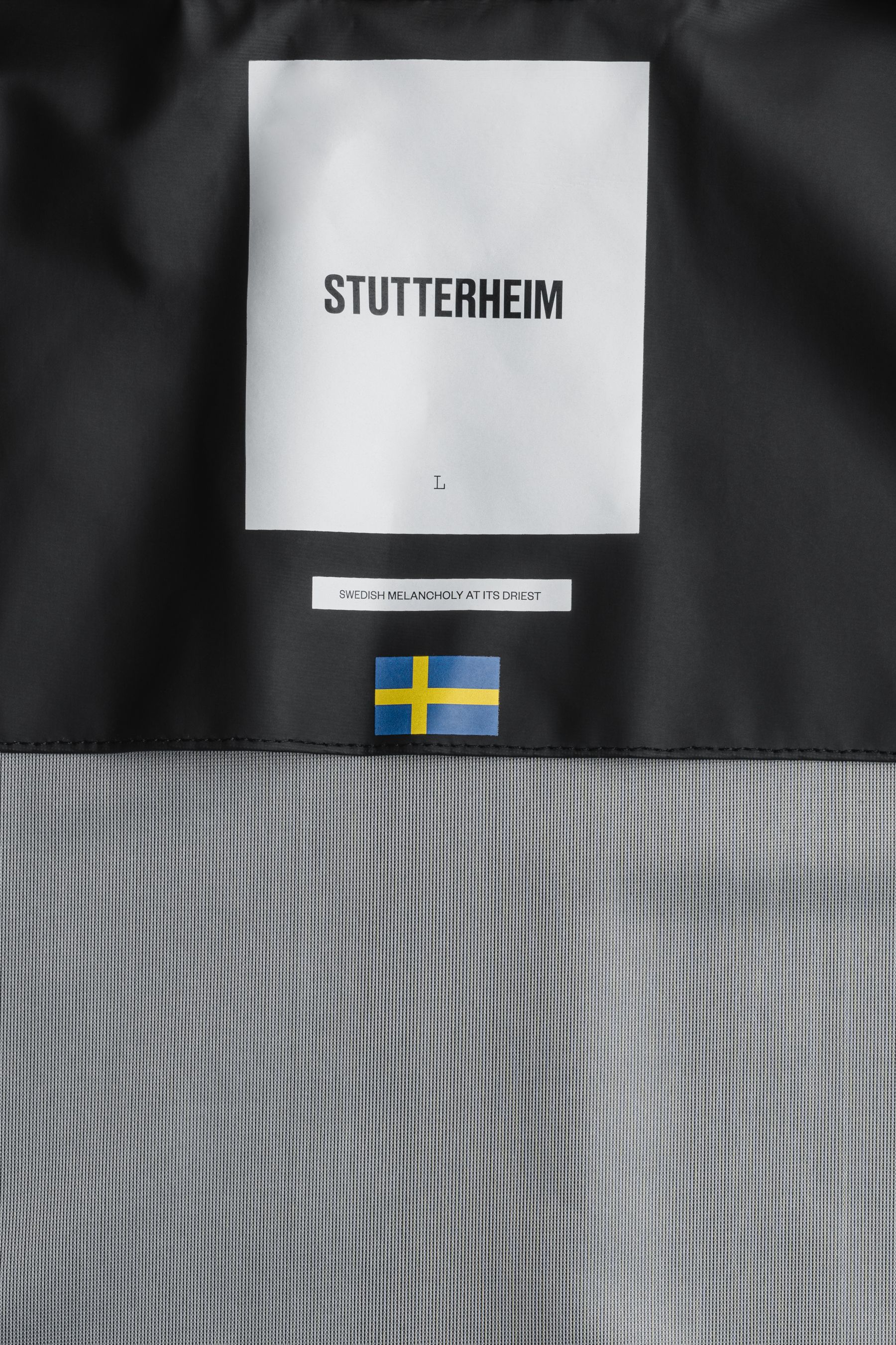 stutterheim notting hill lightweight overshirt black men jackets overshirts