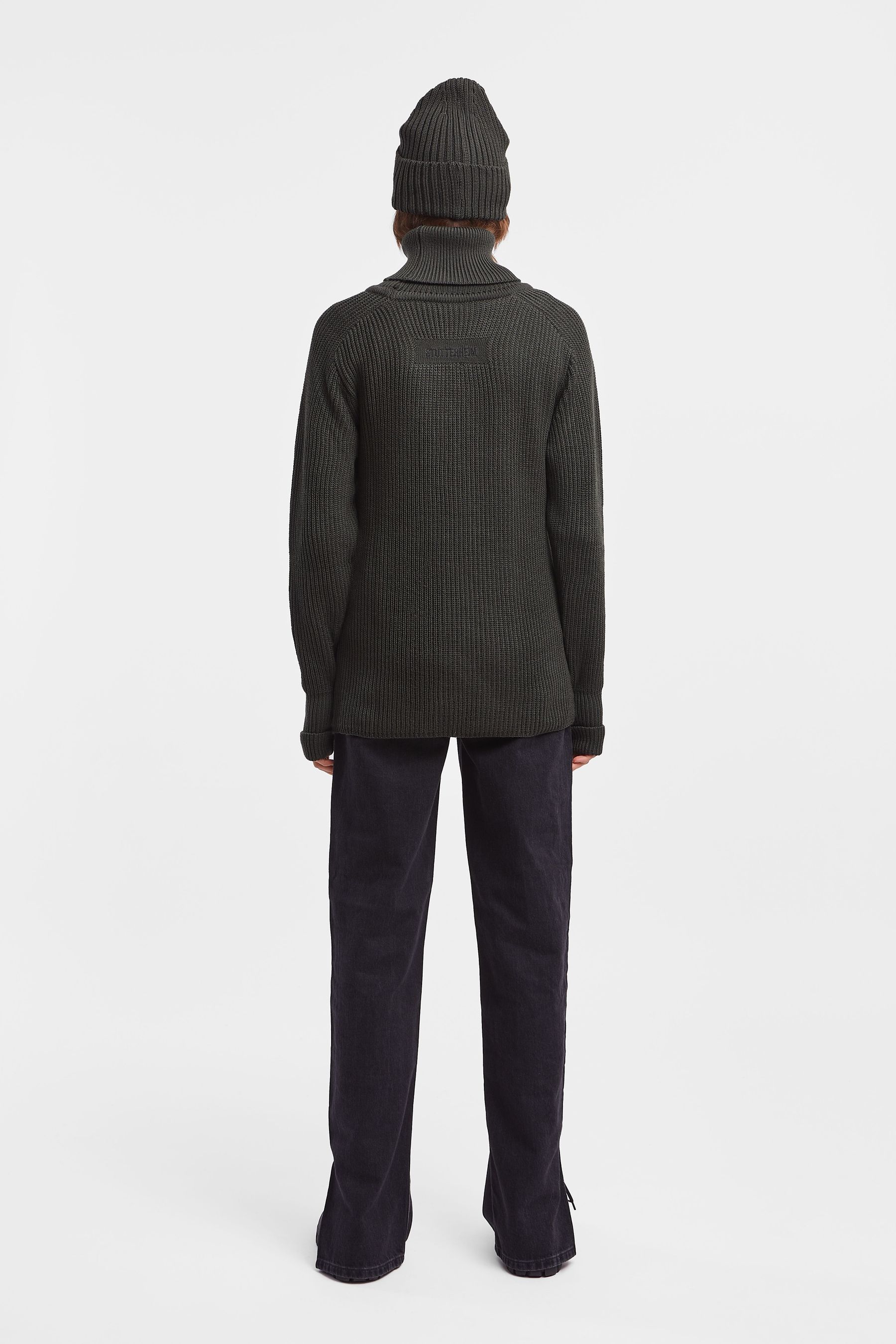 stutterheim original roller sweater green women knitwear