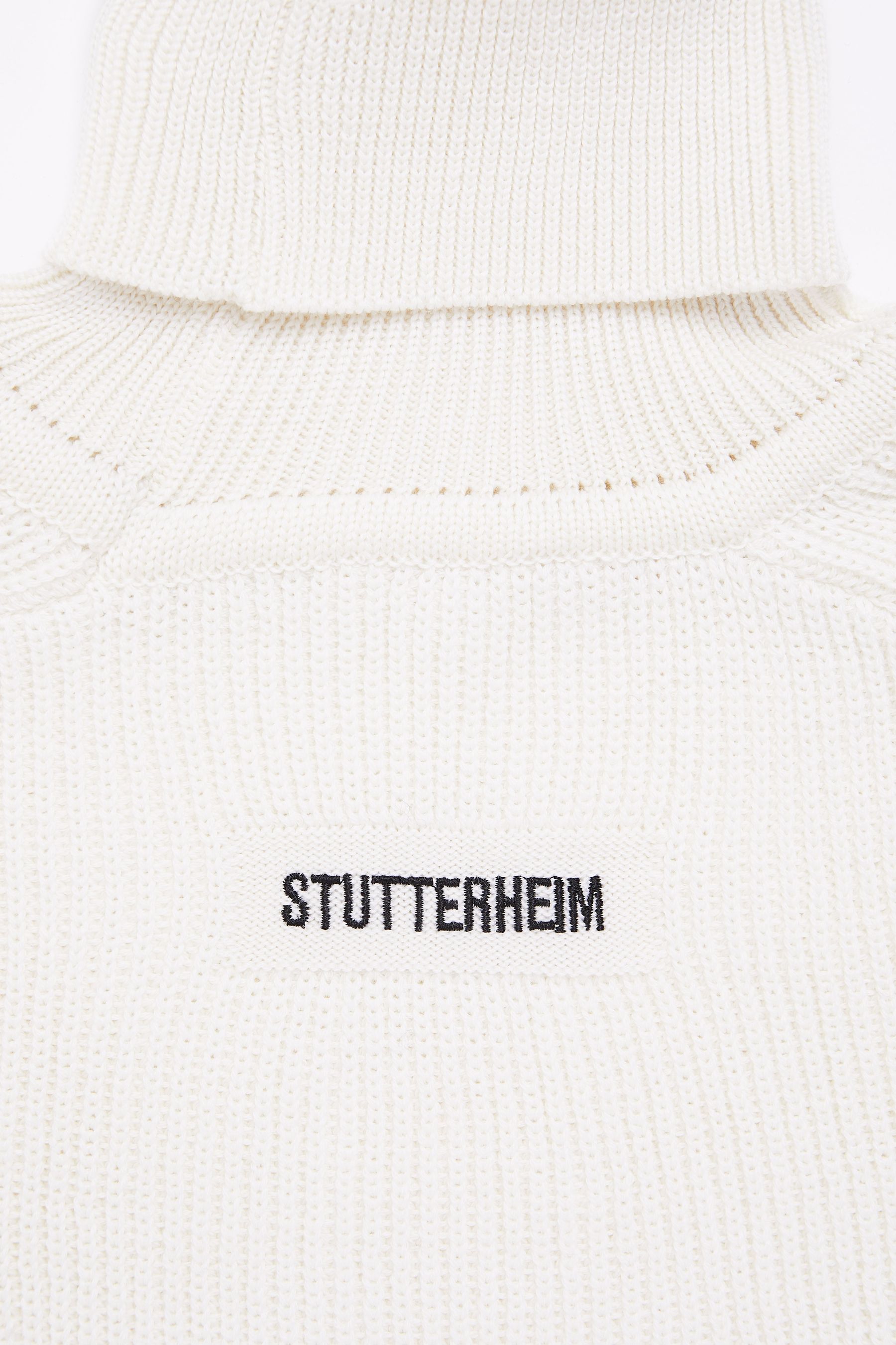 stutterheim original roller sweater off-white women knitwear
